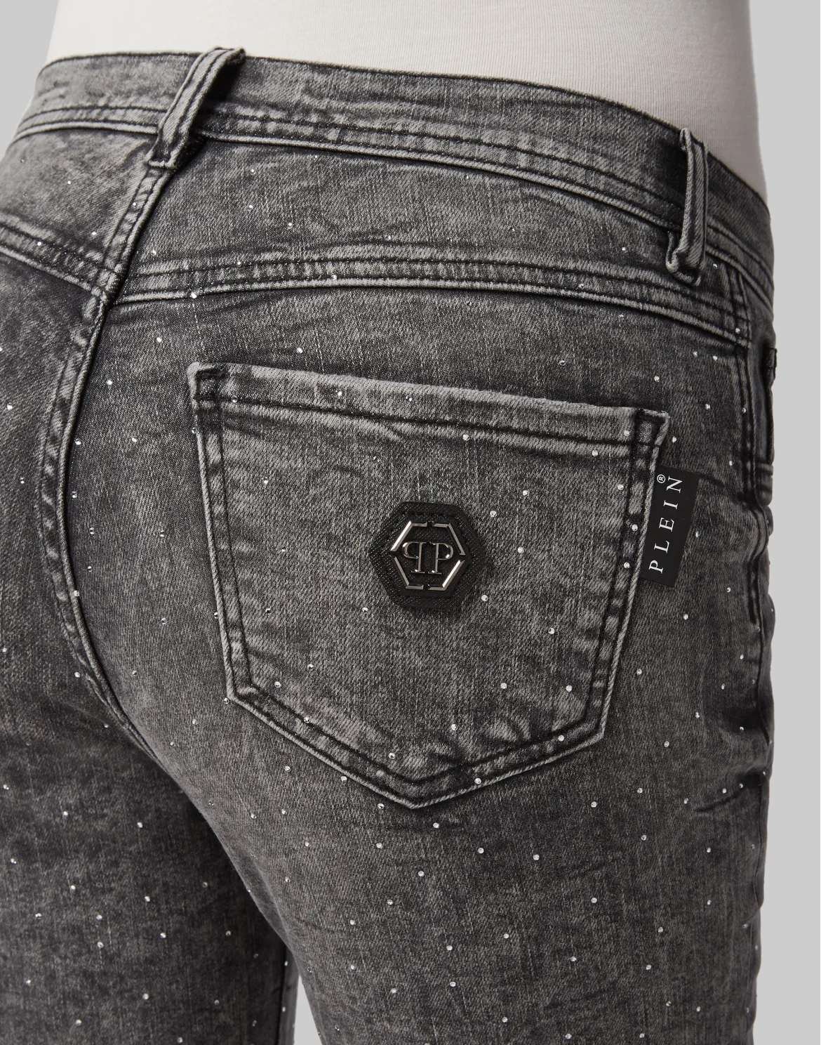 High Waist Jegging Crystal, цвет: Серый
