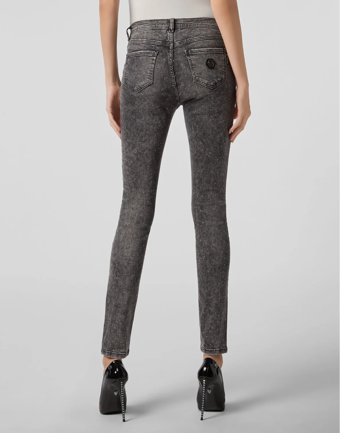 High Waist Jegging Crystal, цвет: Серый