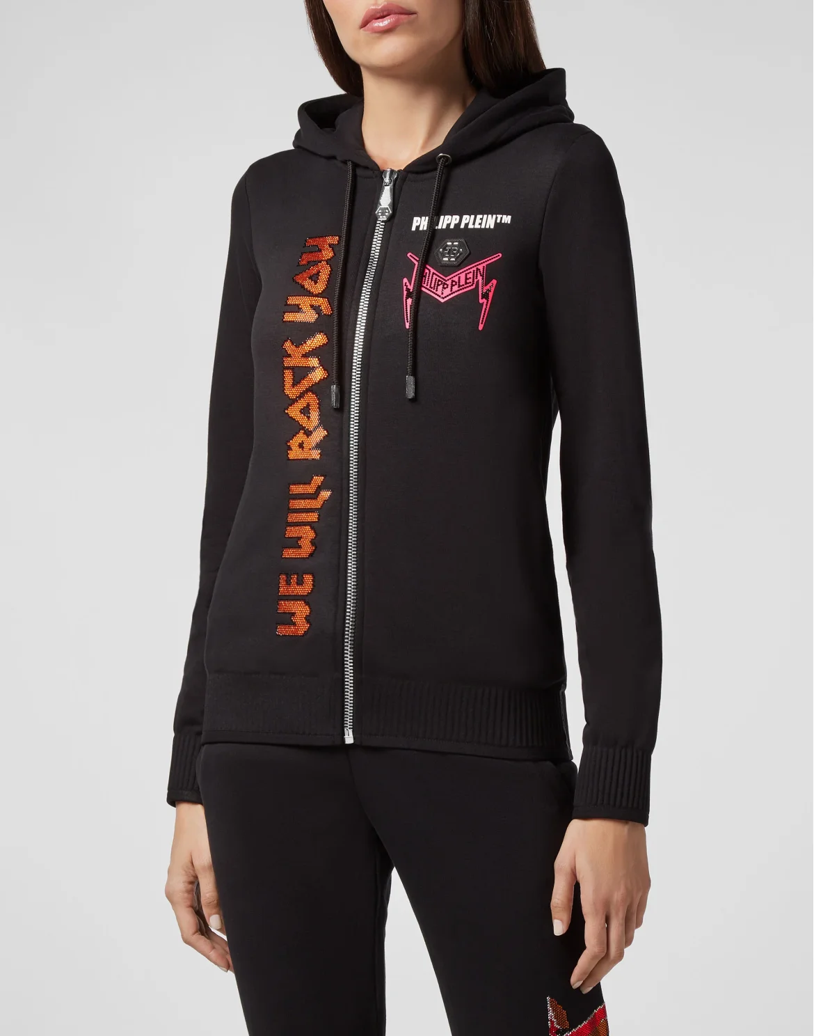Hoodie Sweatjacket Rock PP, цвет: Черный