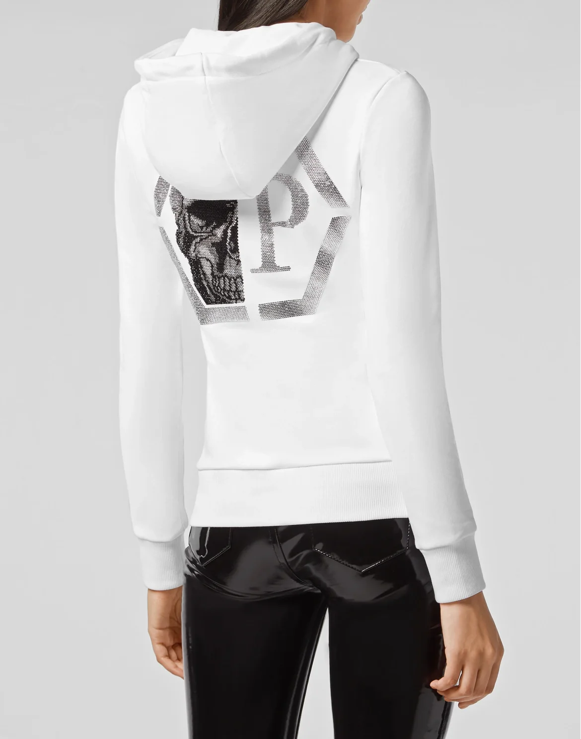 Hoodie Sweatjacket Hexagon, цвет: Белый