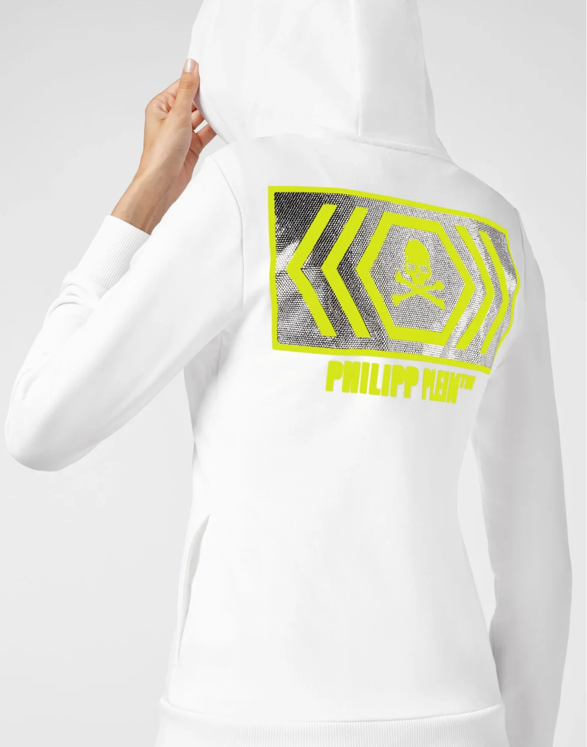 Hoodie Sweatjacket Philipp Plein TM, цвет: Белый