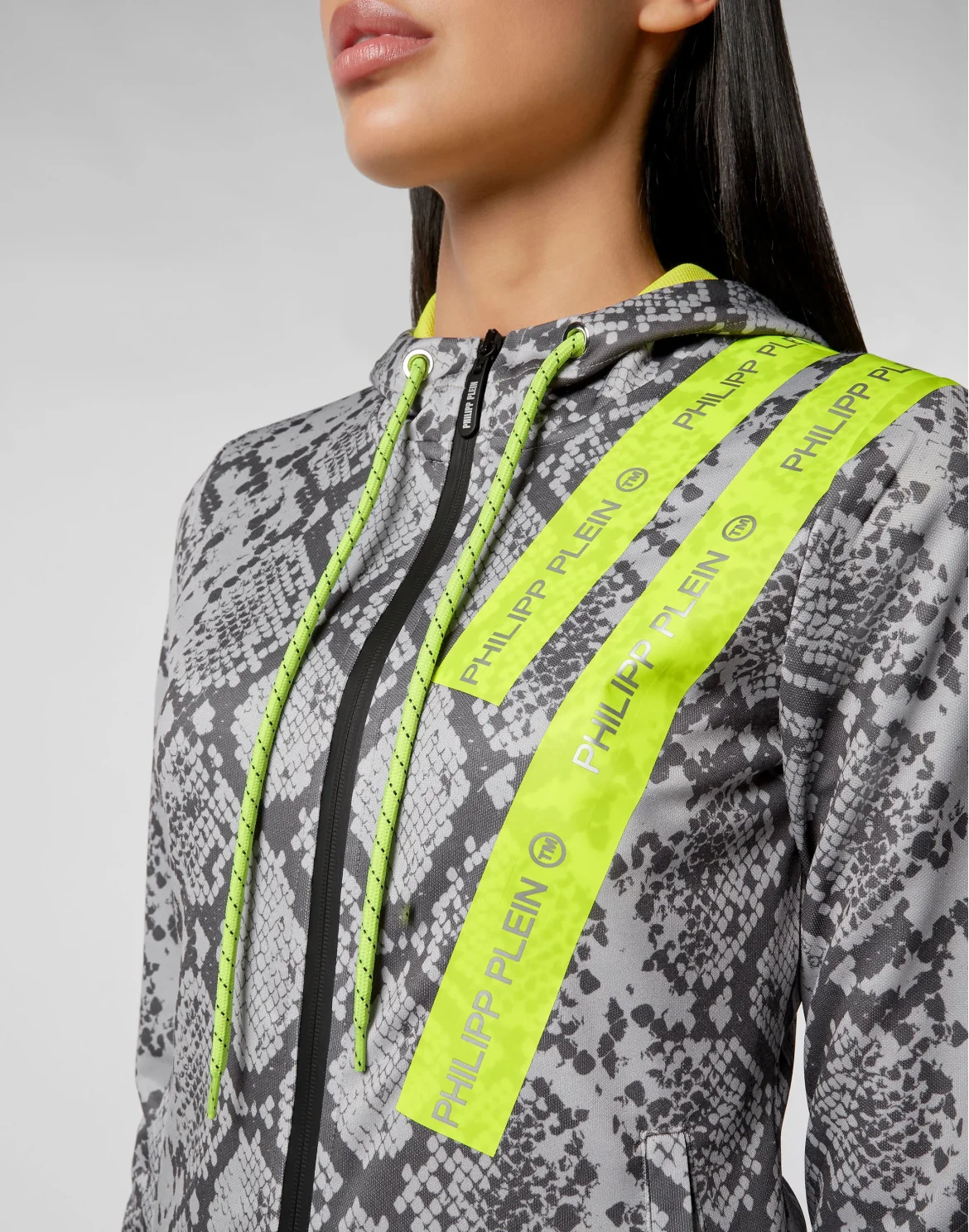 Hoodie Sweatjacket Philipp Plein TM, цвет: Серый