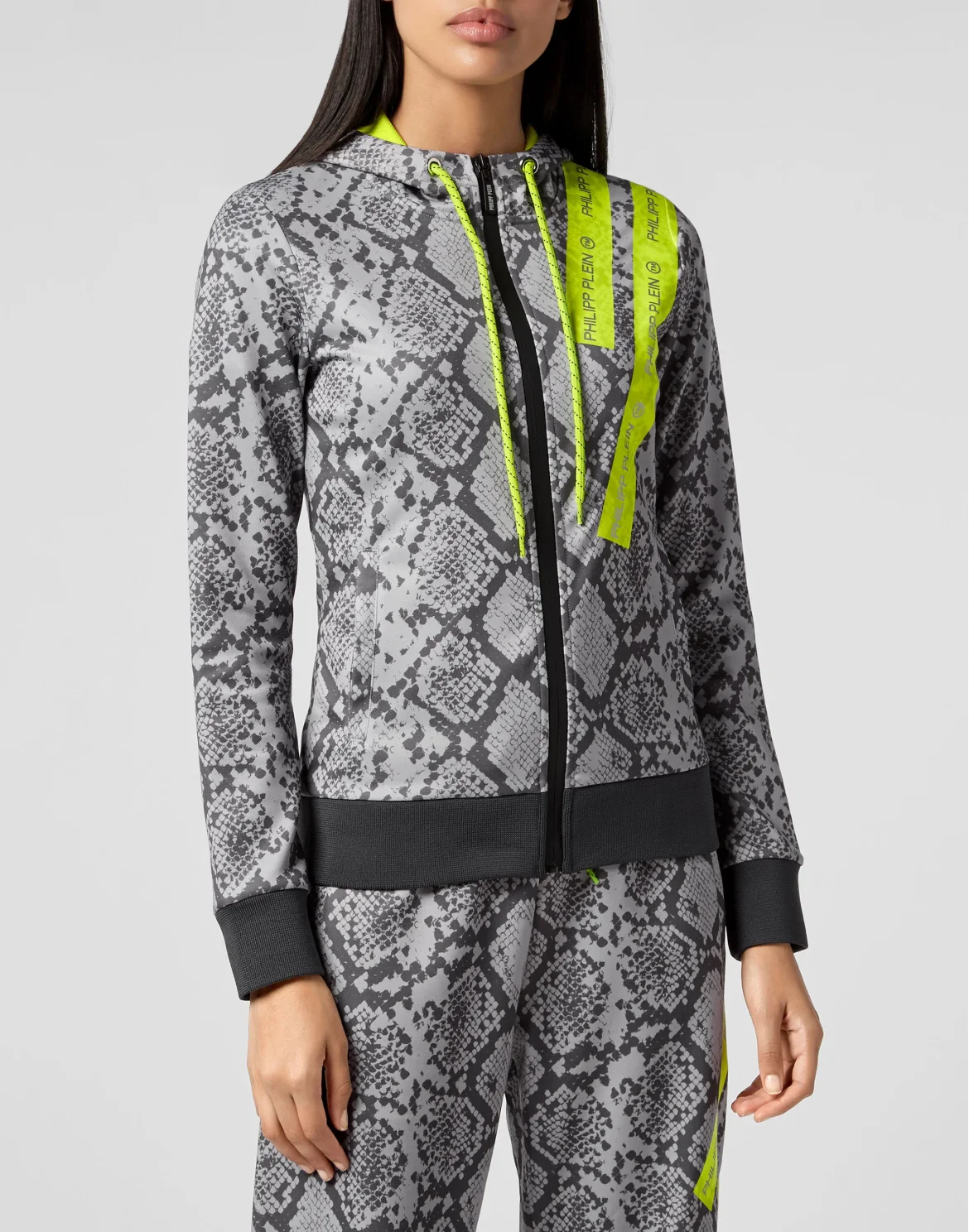 Hoodie Sweatjacket Philipp Plein TM, цвет: Серый