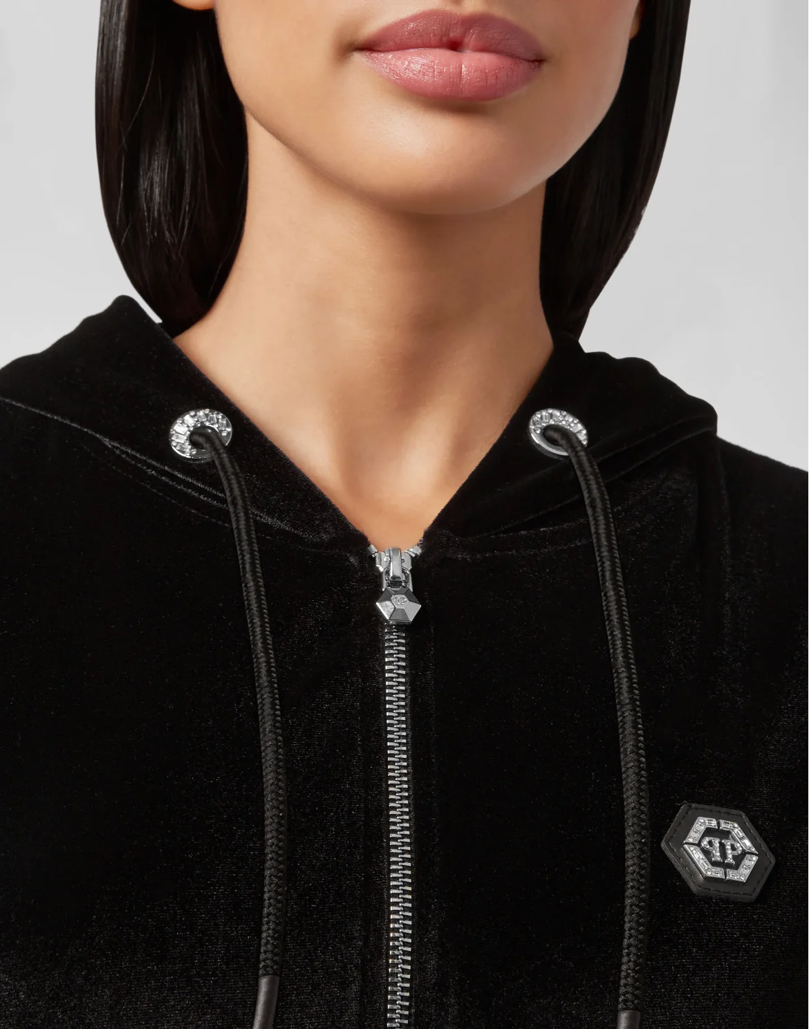 Hoodie Sweatjacket Plein Star, цвет: Черный