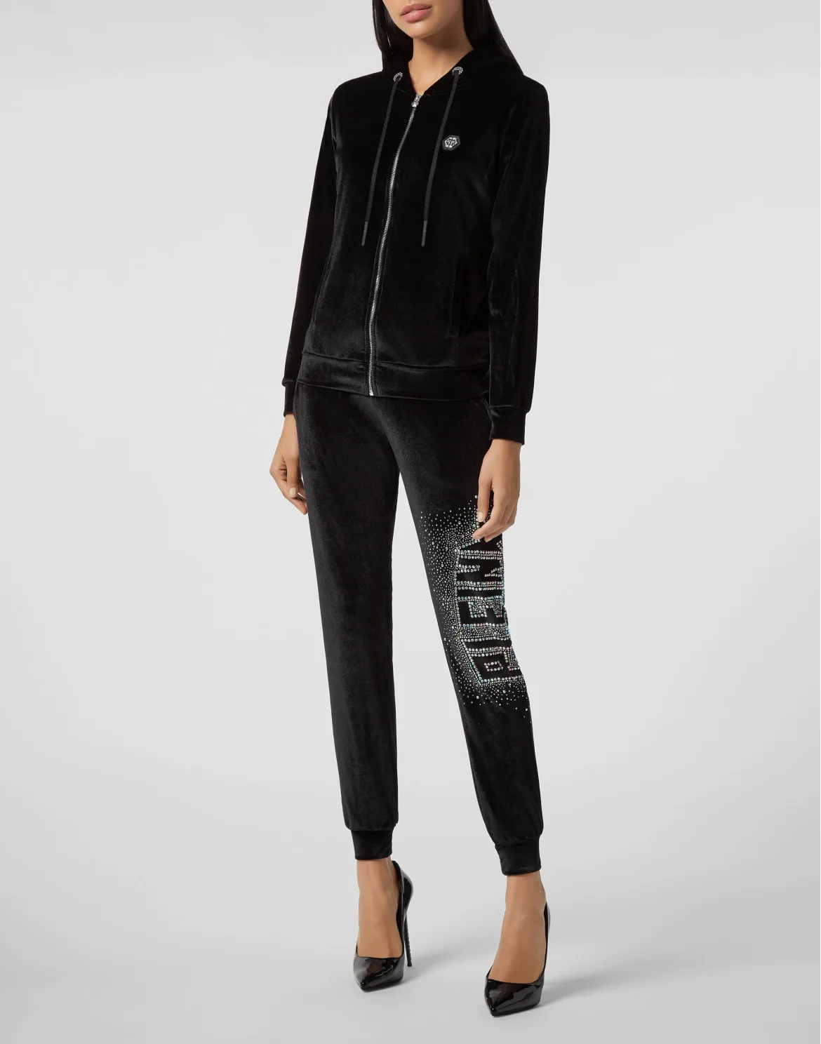 Hoodie Sweatjacket Plein Star, цвет: Черный