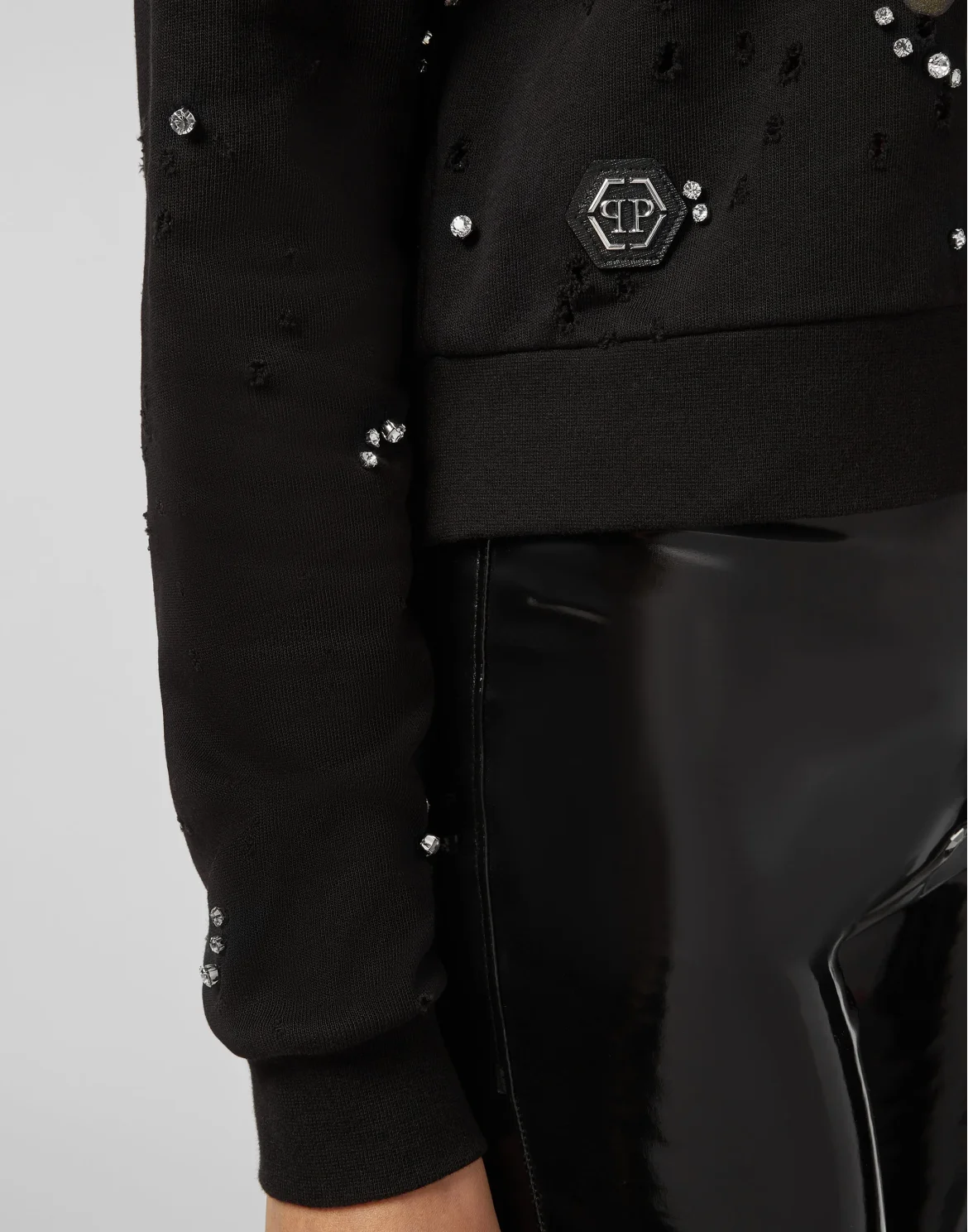 Sweatshirt LS Space Plein, цвет: Черный