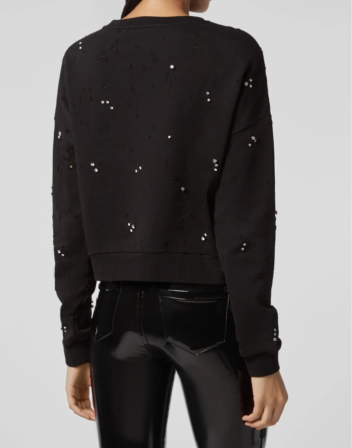 Sweatshirt LS Space Plein, цвет: Черный