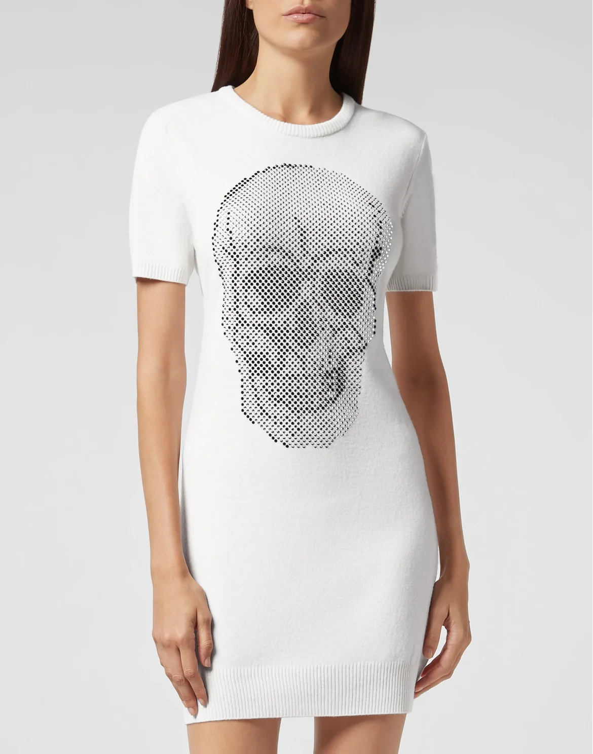 Knit  Dress Skull crystal, цвет: Белый