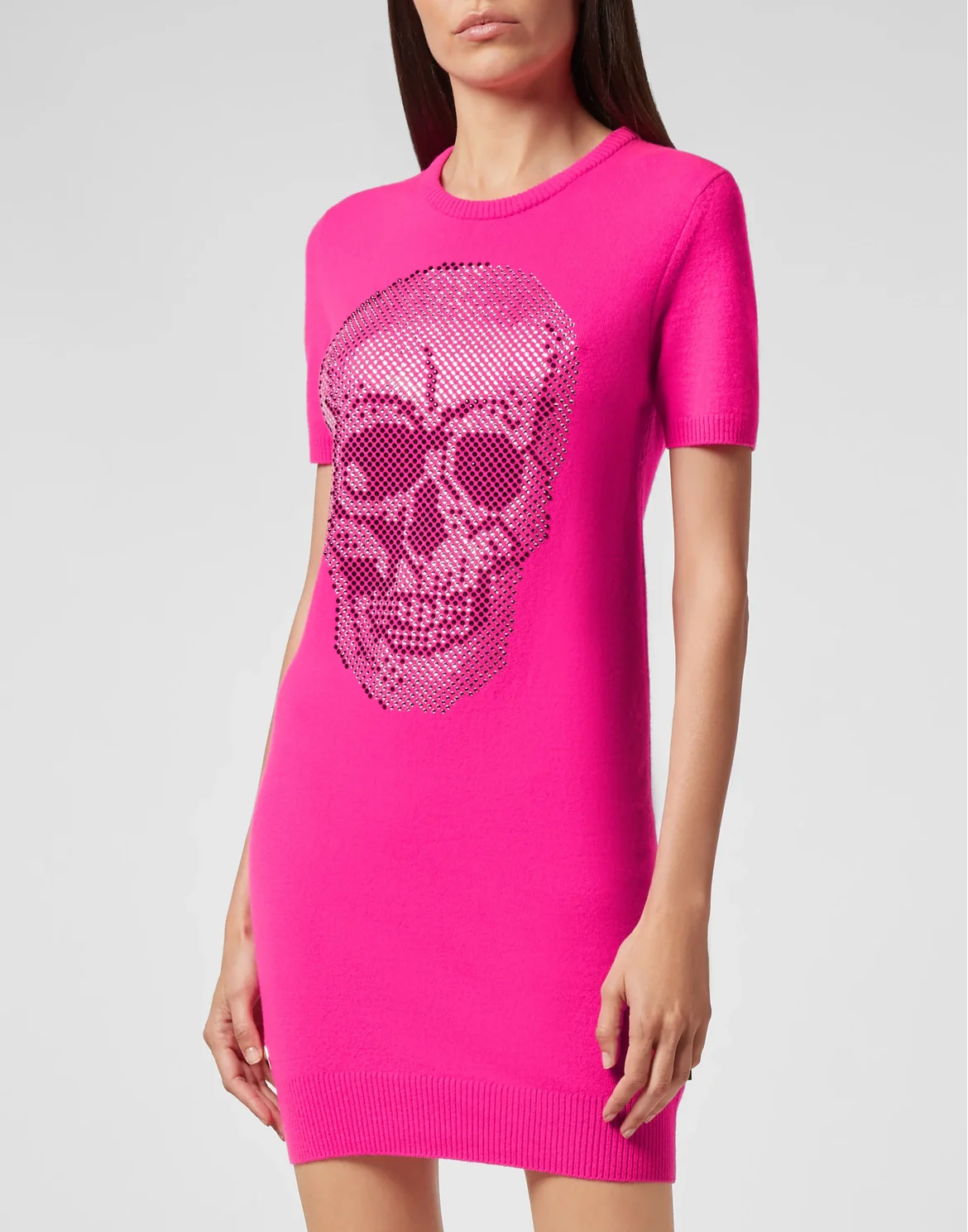 Knit  Dress Skull crystal, цвет: Розовый