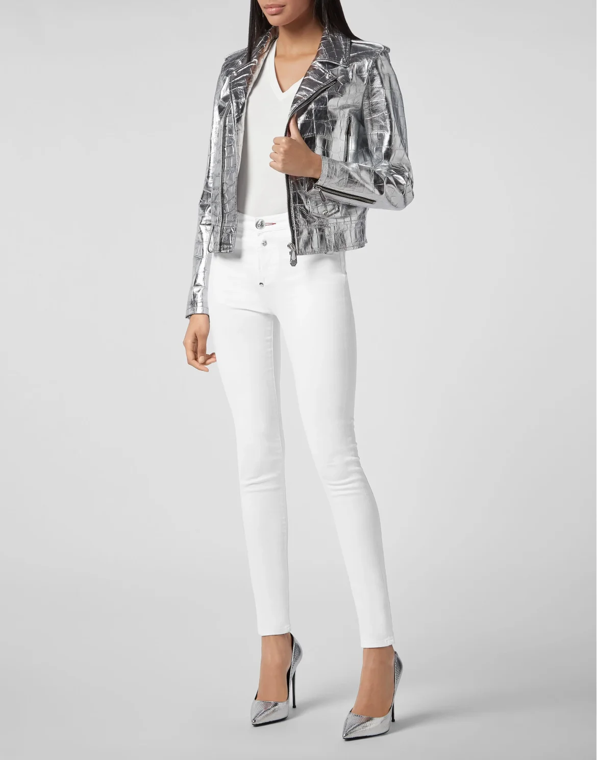 Leather Biker Signature, цвет: Серебристый