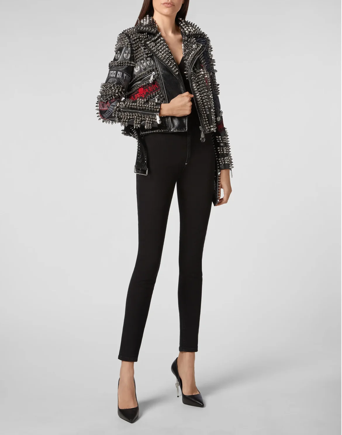 Leather Biker Rock PP, цвет: Черный