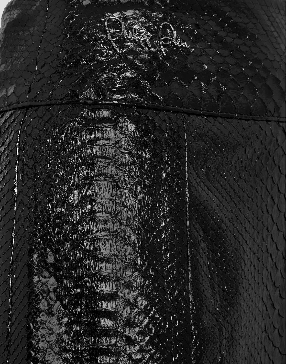 Leather Skirt Short Luxury, цвет: Черный