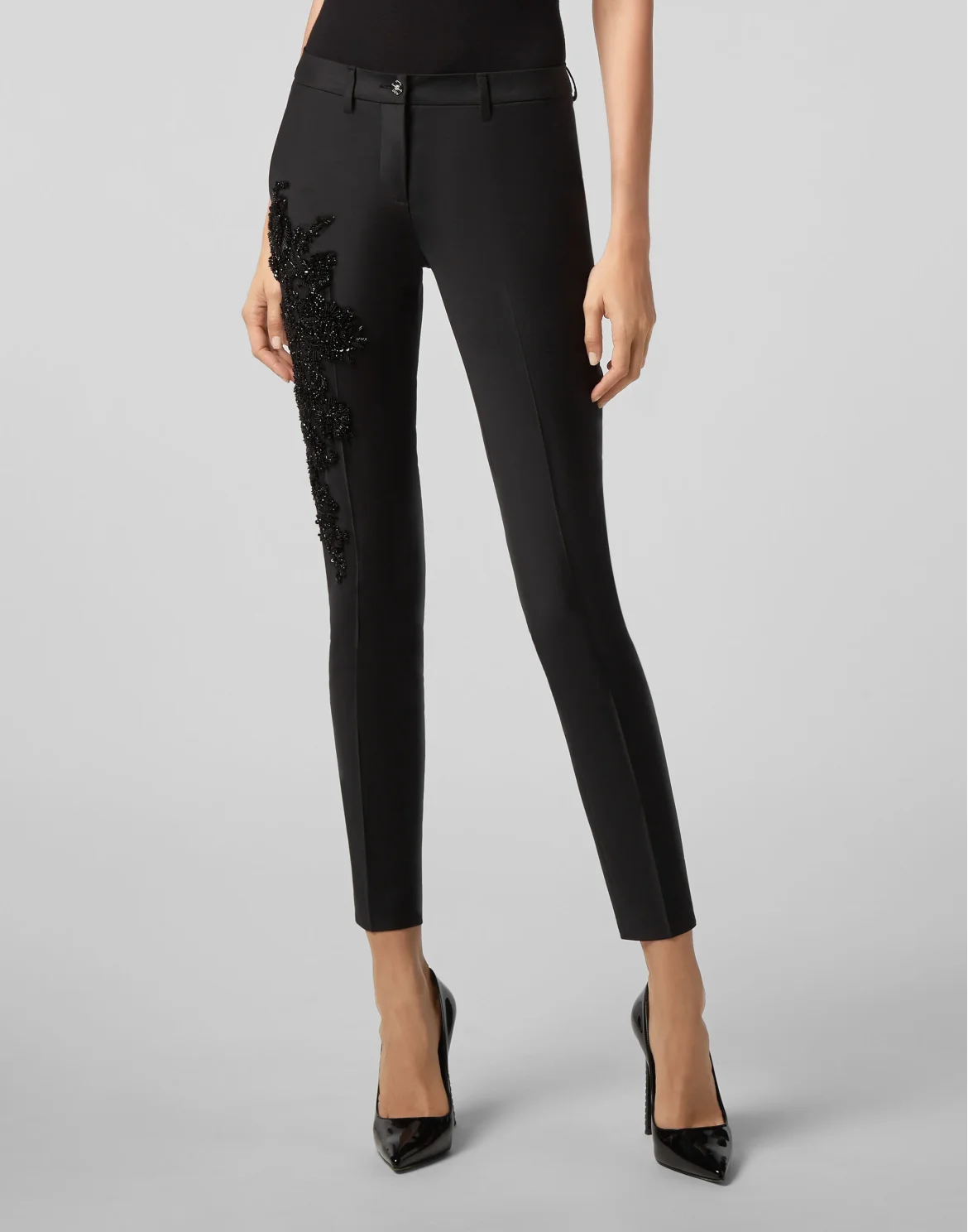 Trousers Lace, цвет: Черный
