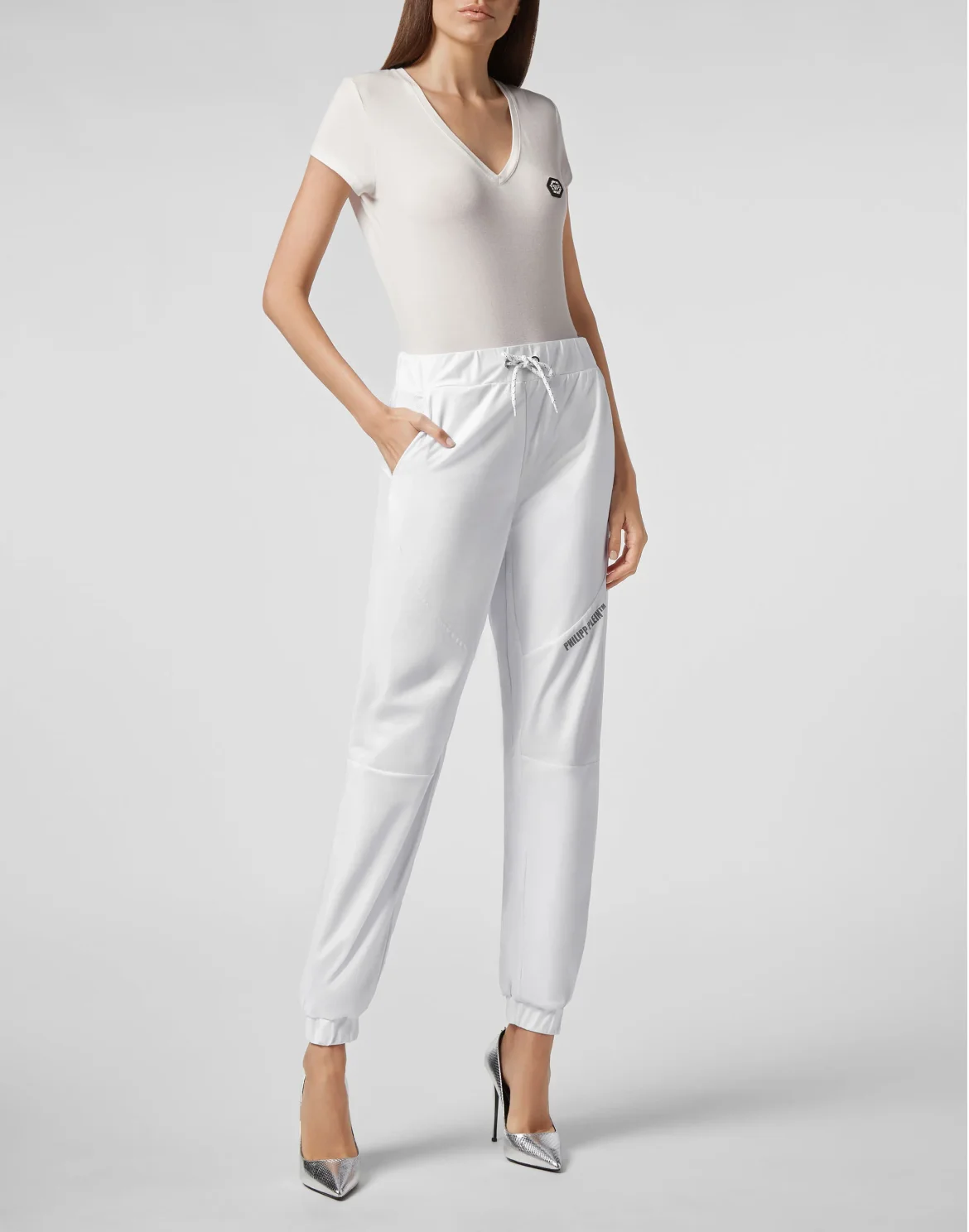 Nylon Jogging Trousers Philipp Plein TM, цвет: Белый