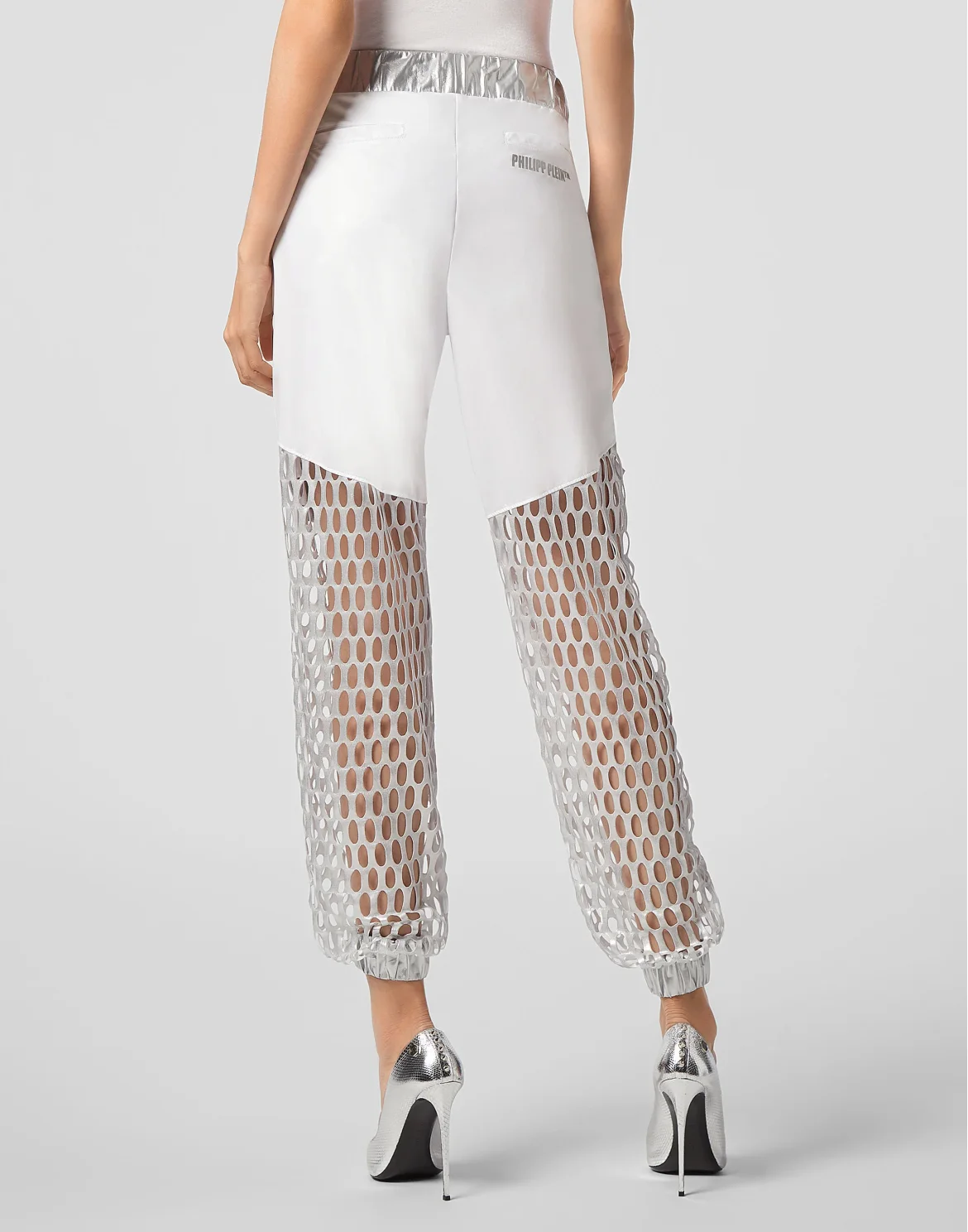 Nylon Jogging Trousers Metal Sport, цвет: Белый