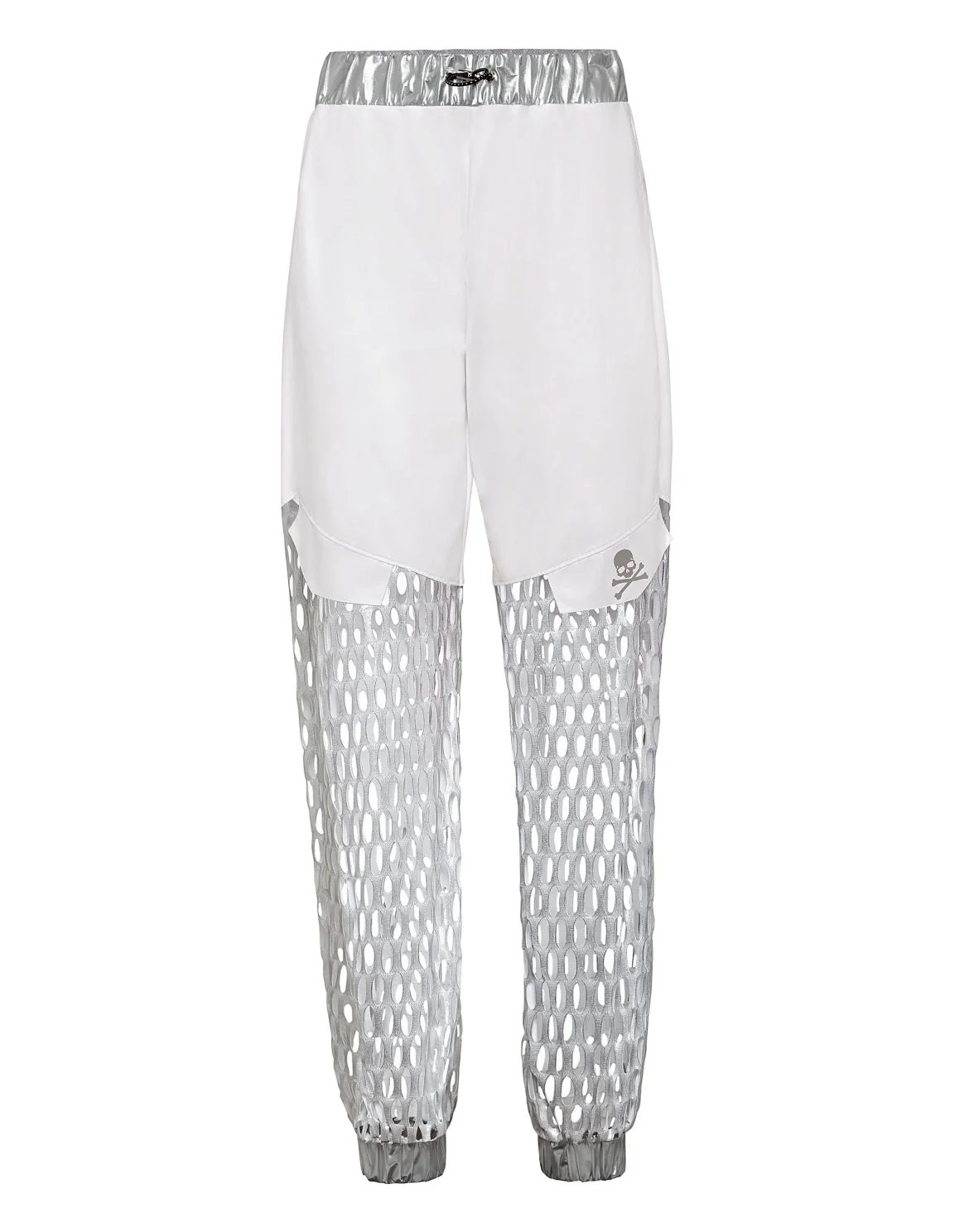 Nylon Jogging Trousers Metal Sport, цвет: Белый