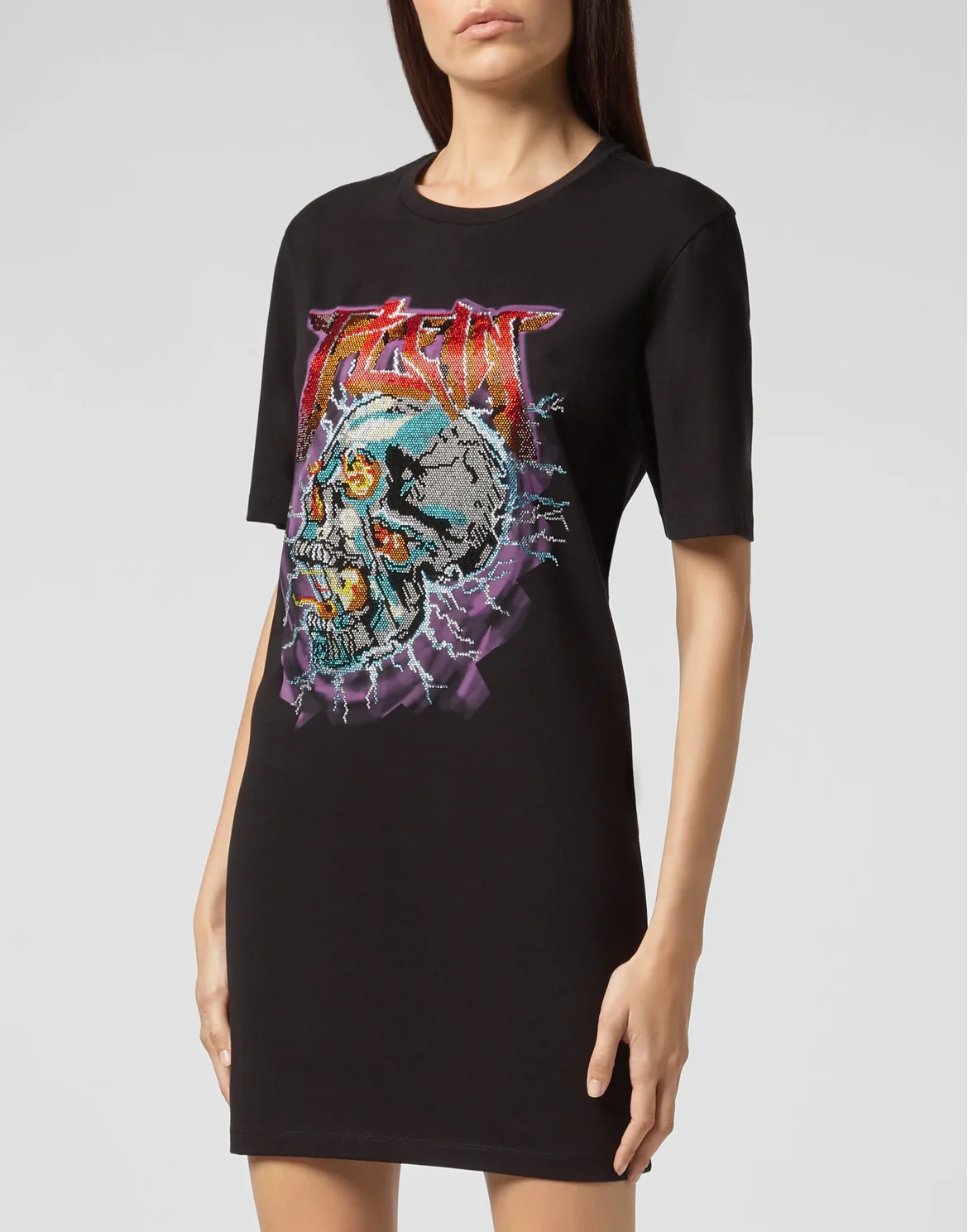 T-Shirt Short Dresses Rock PP, цвет: Черный