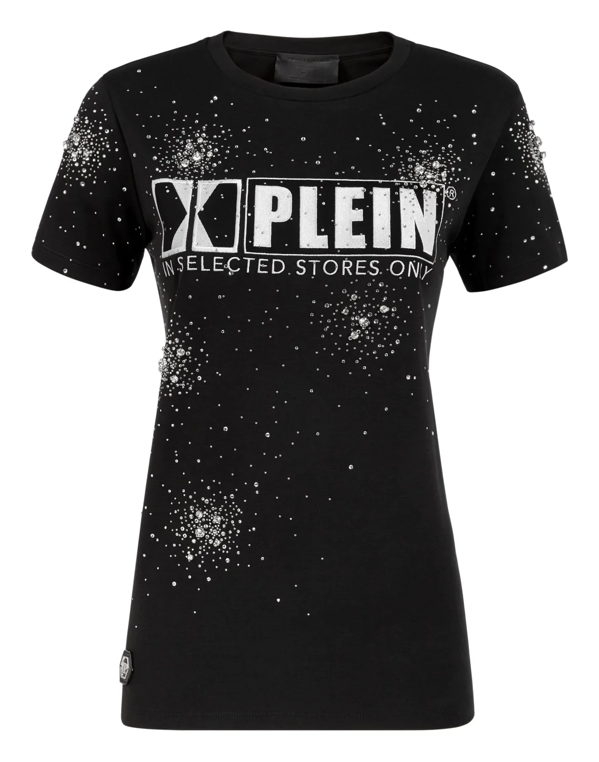 T-shirt Round Neck SS Crystal Plein, цвет: Черный
