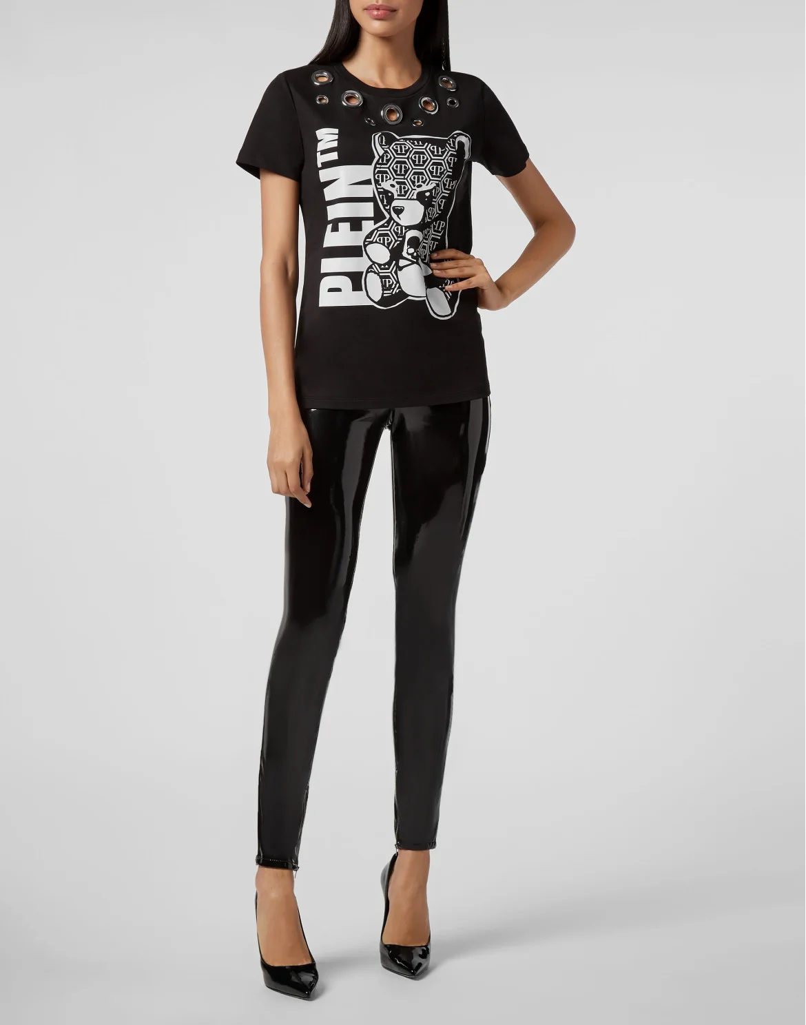 T-shirt Round Neck SS Teddy Bear, цвет: Черный