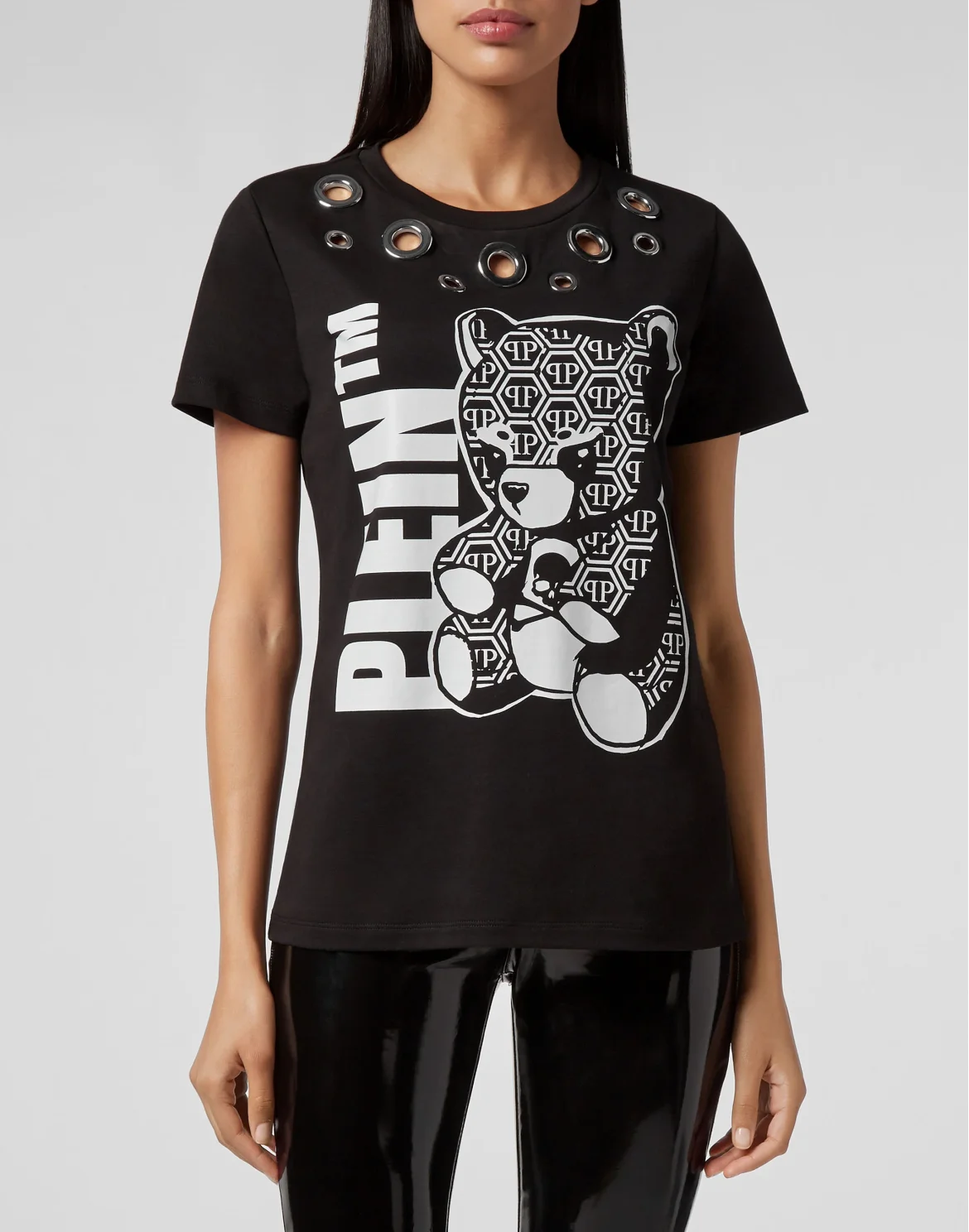 T-shirt Round Neck SS Teddy Bear, цвет: Черный