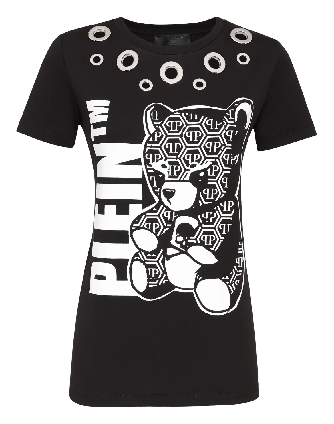 T-shirt Round Neck SS Teddy Bear, цвет: Черный