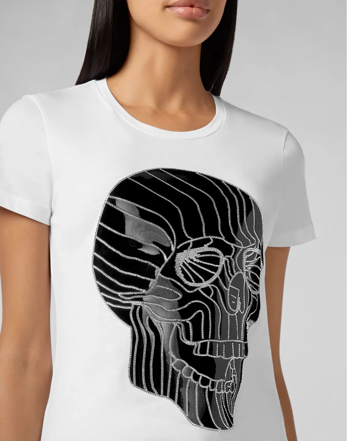 T-shirt Round Neck SS Skull, цвет: Белый