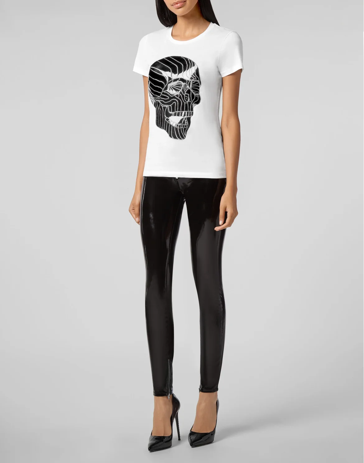 T-shirt Round Neck SS Skull, цвет: Белый