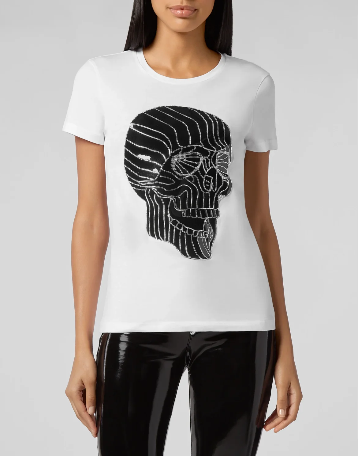 T-shirt Round Neck SS Skull, цвет: Белый