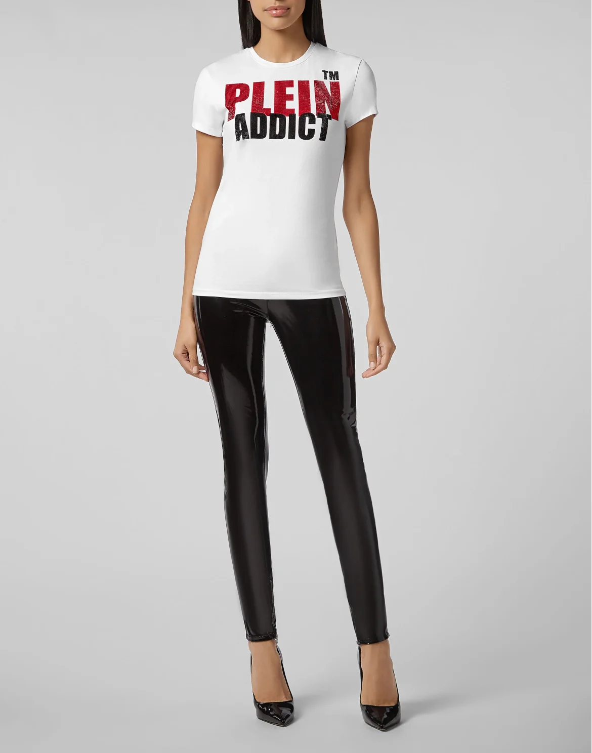 T-shirt Round Neck SS Plein Addict, цвет: Белый