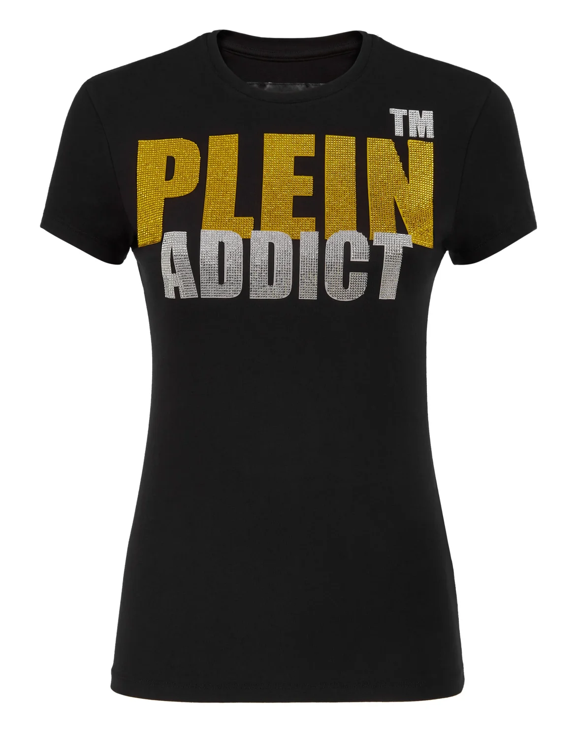 T-shirt Round Neck SS Plein Addict, цвет: Черный