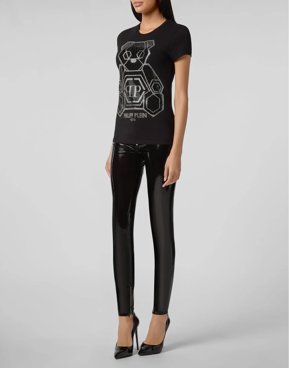T-shirt Round Neck SS Teddy Bear, цвет: Черный