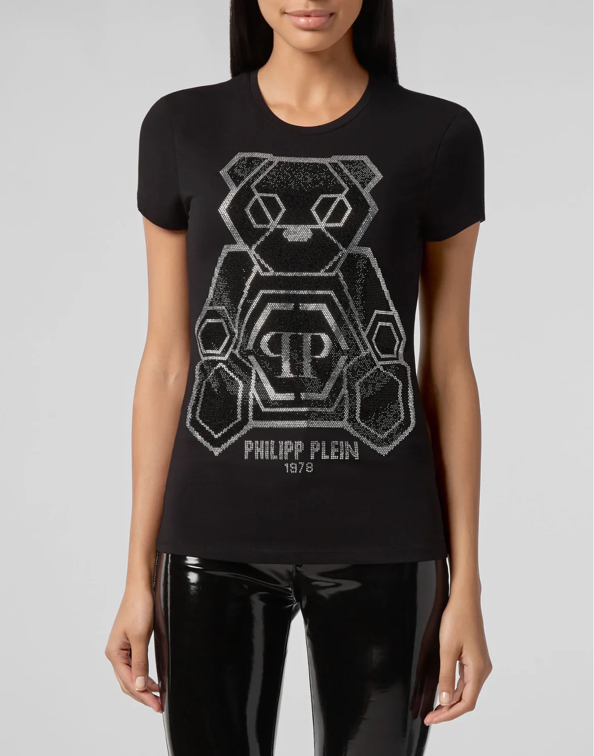 T-shirt Round Neck SS Teddy Bear, цвет: Черный