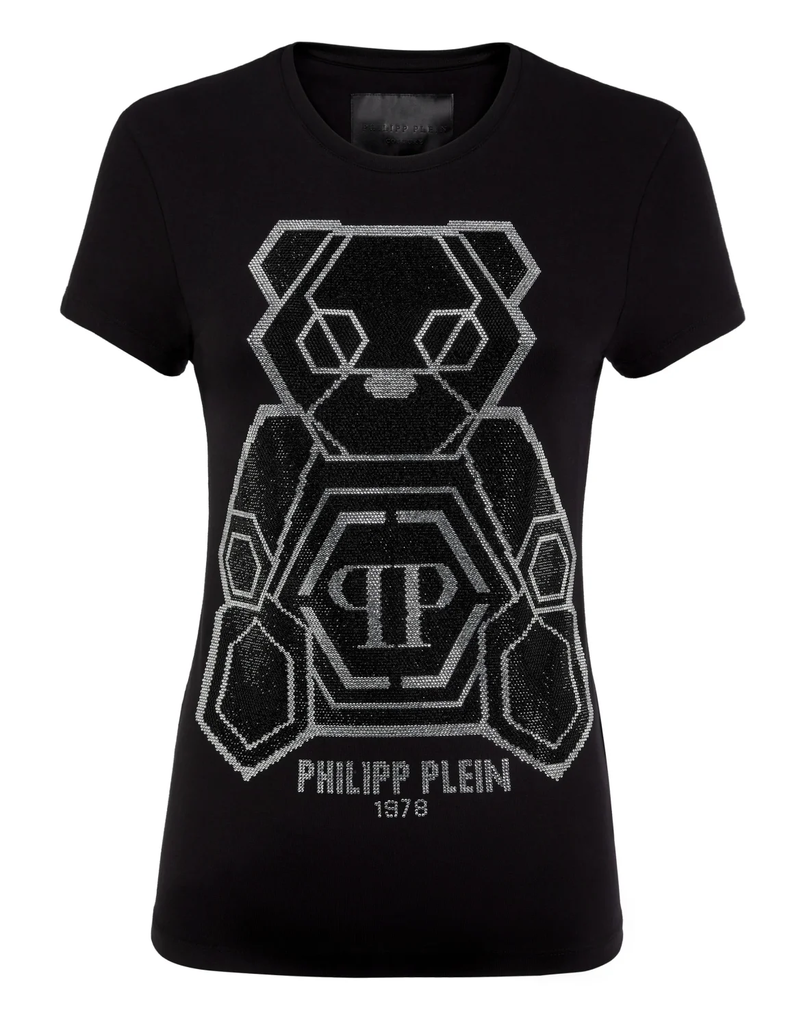 T-shirt Round Neck SS Teddy Bear, цвет: Черный