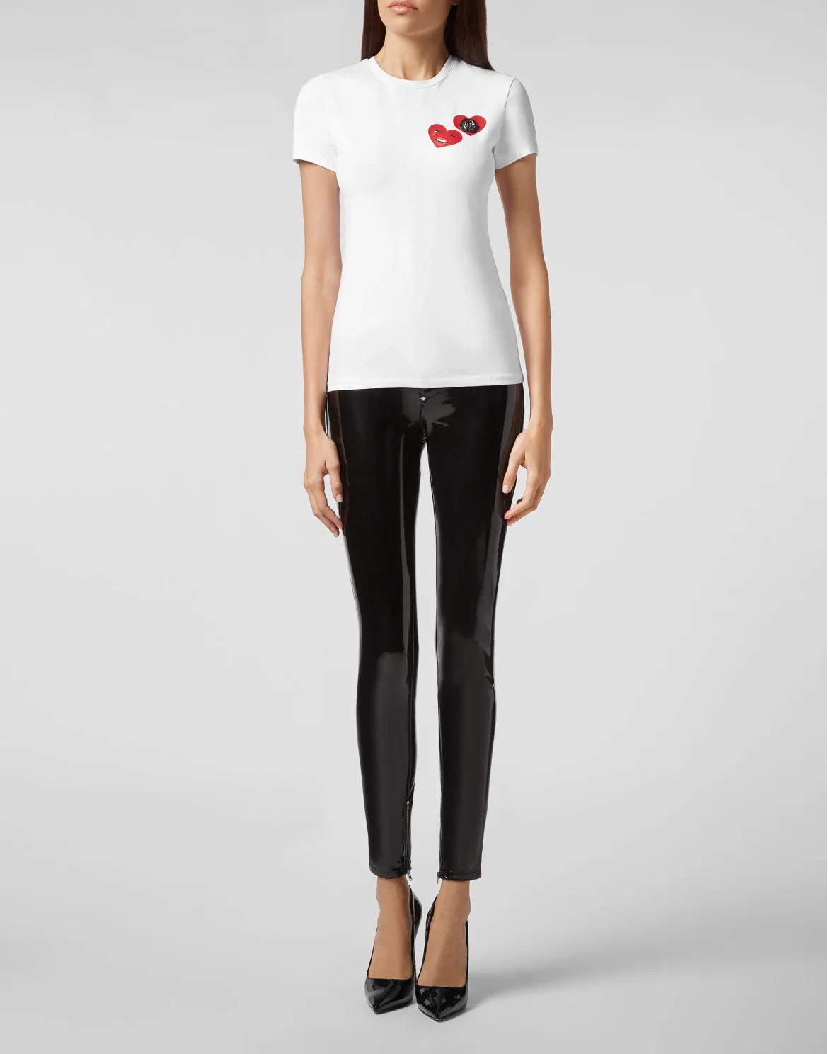 T-shirt Round Neck SS Love Plein, цвет: Белый
