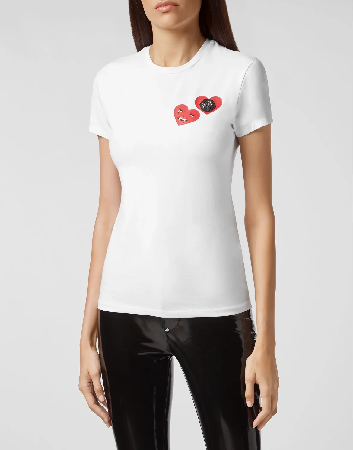 T-shirt Round Neck SS Love Plein, цвет: Белый
