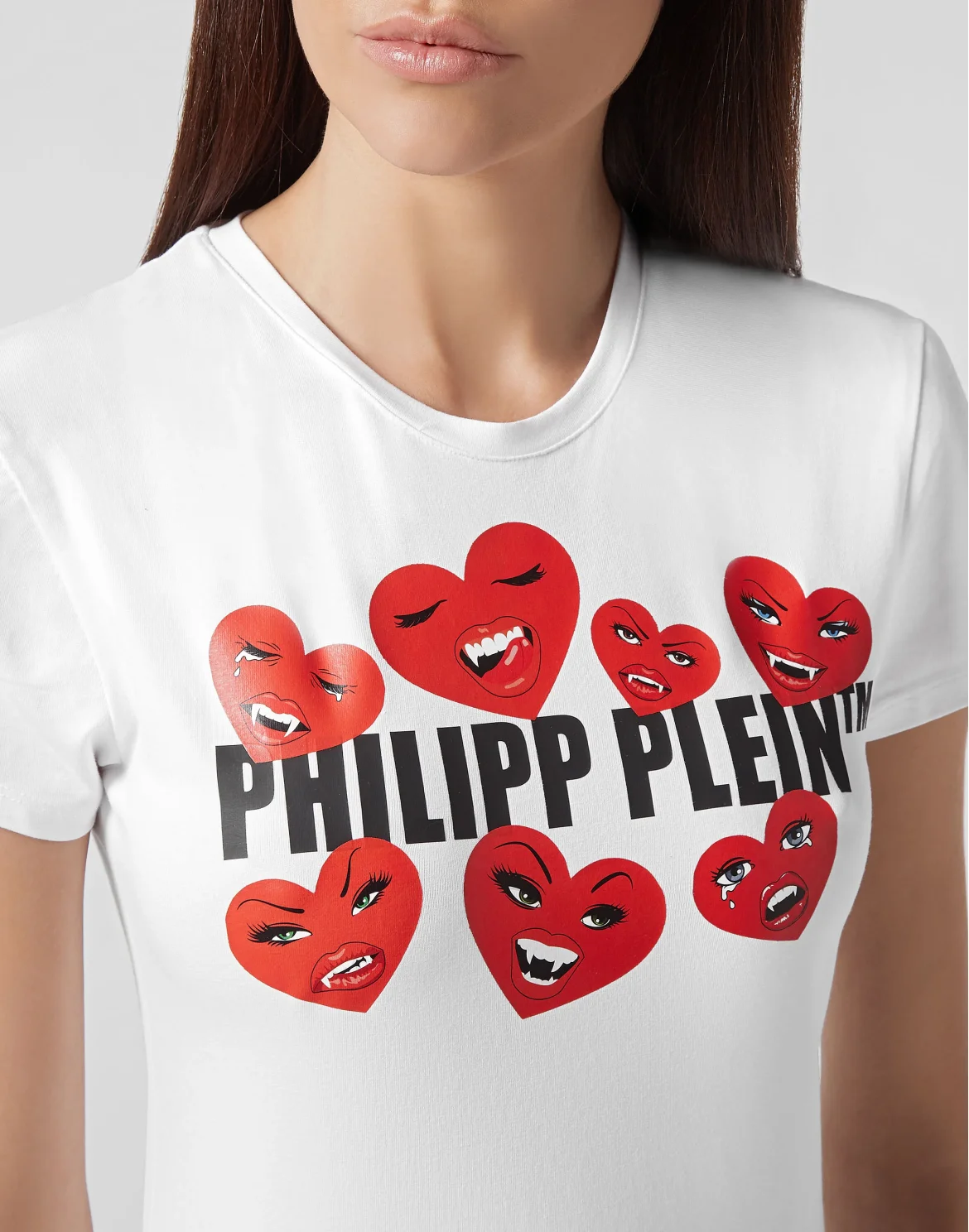 T-shirt Round Neck SS Love Plein, цвет: Белый
