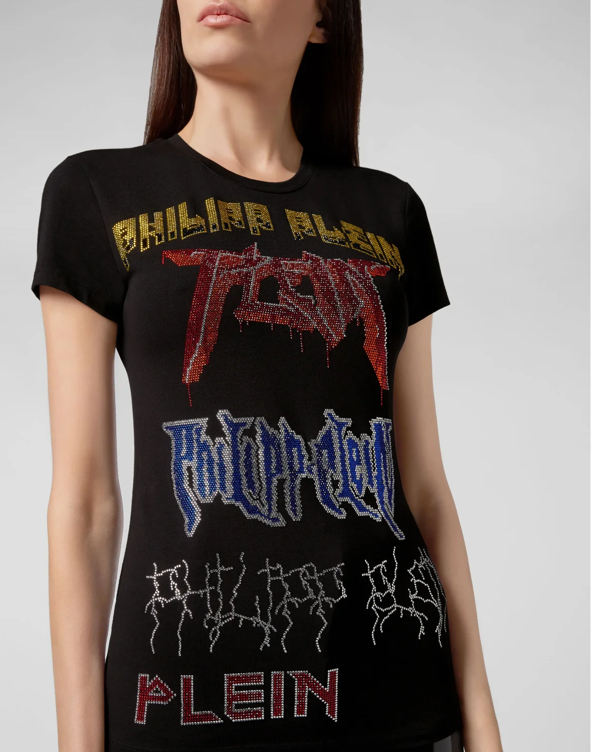T-shirt Round Neck SS Rock PP, цвет: Черный