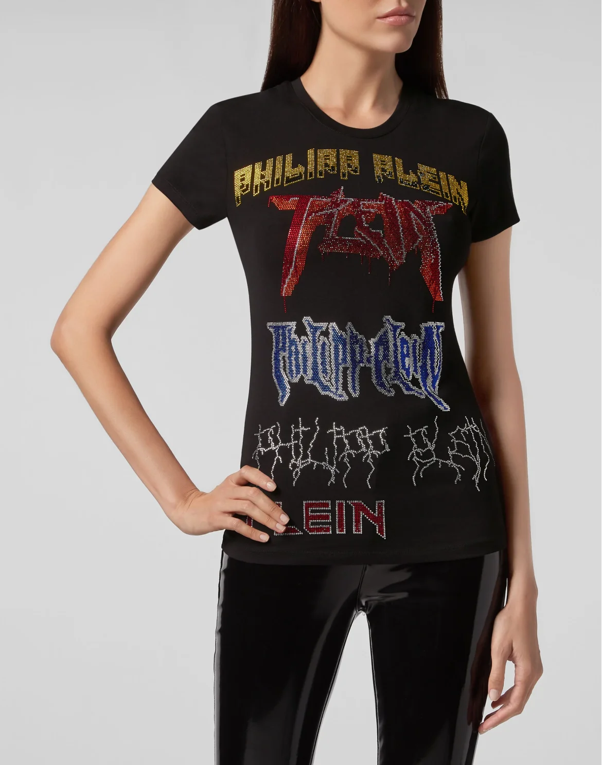 T-shirt Round Neck SS Rock PP, цвет: Черный
