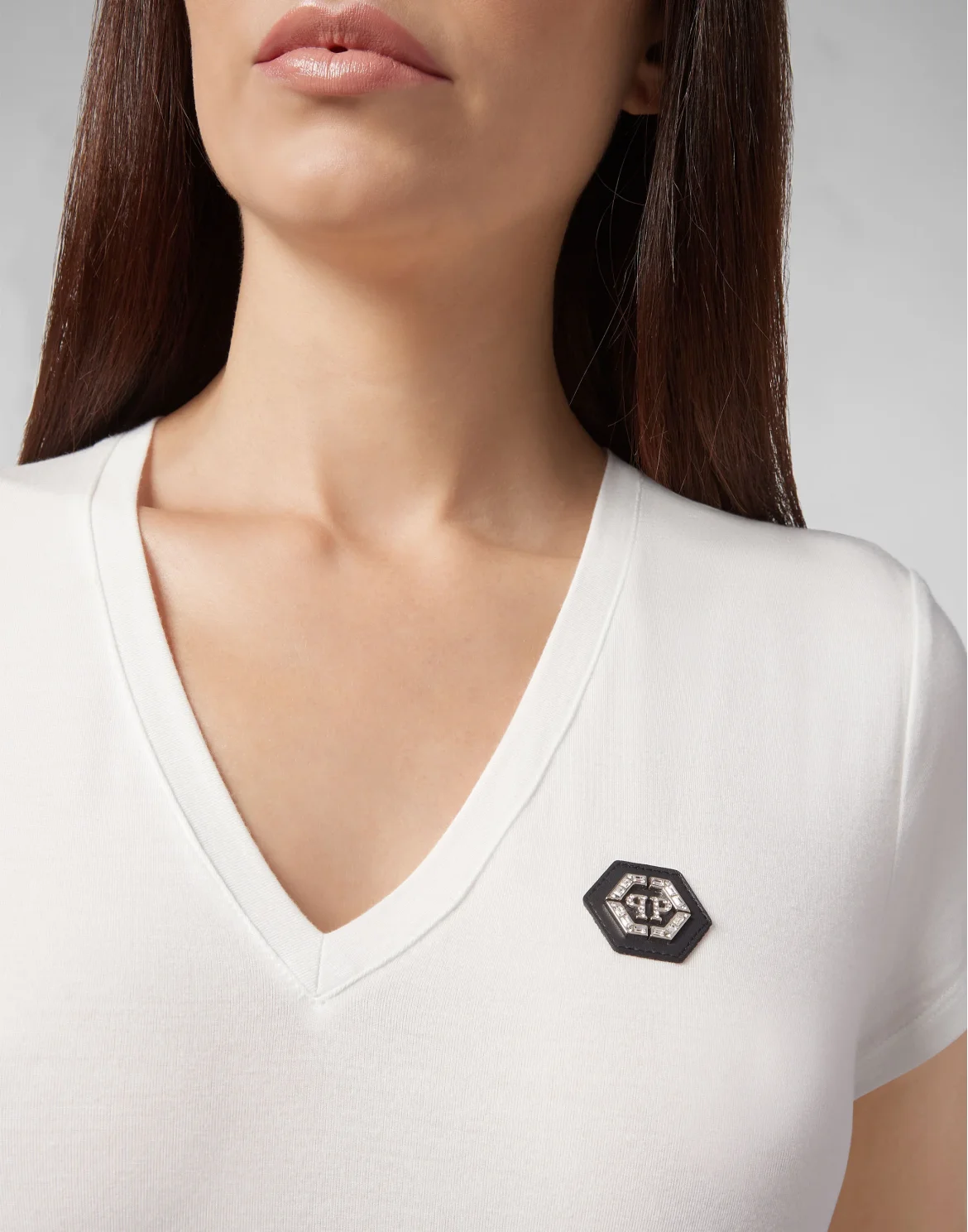 T-shirt V-Neck SS, цвет: Белый