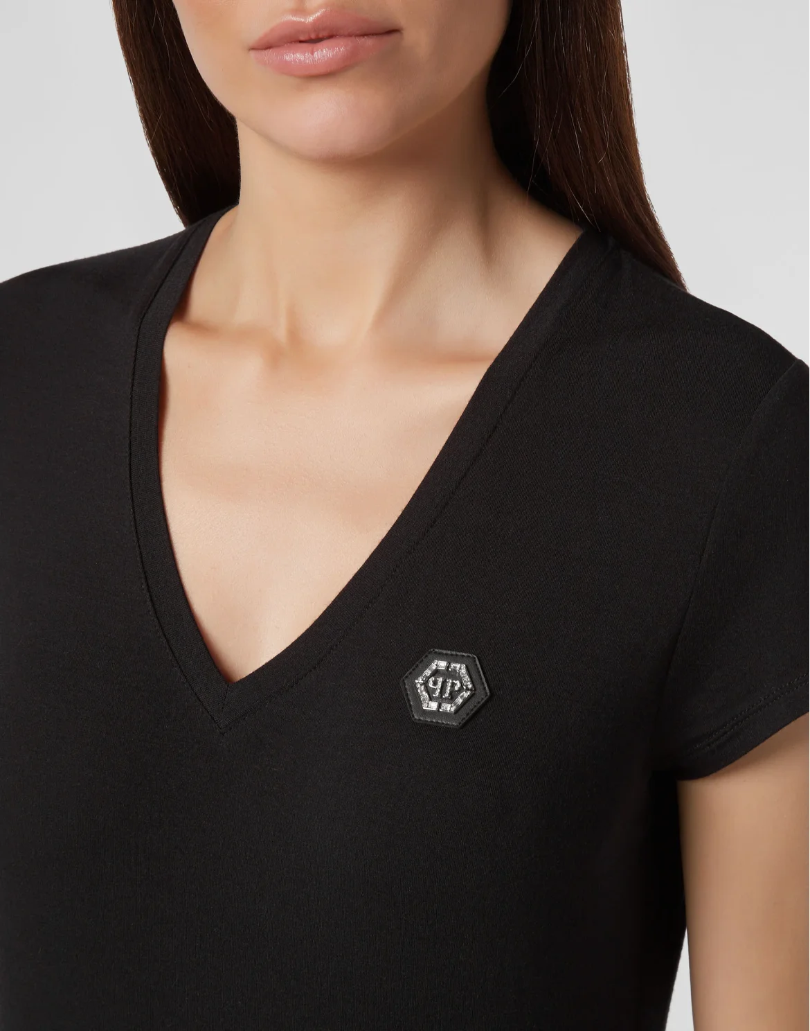 T-shirt V-Neck SS, цвет: Черный