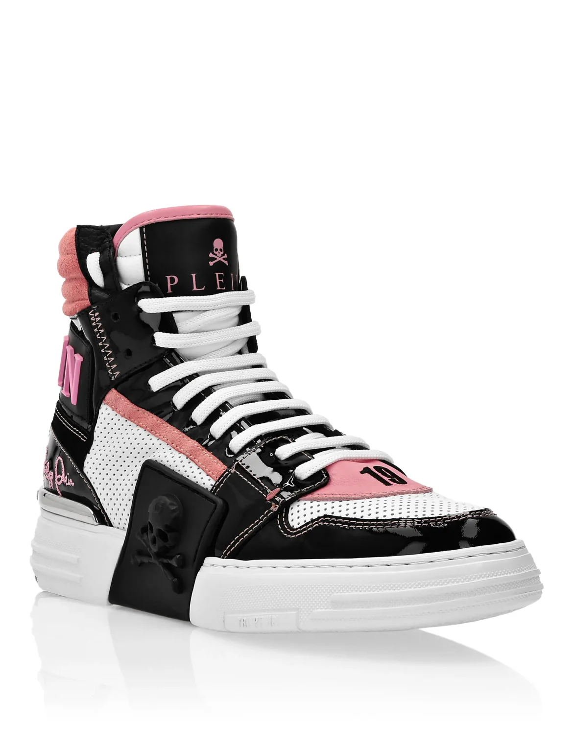 Hi-Top Sneakers Skull, цвет: Розовый