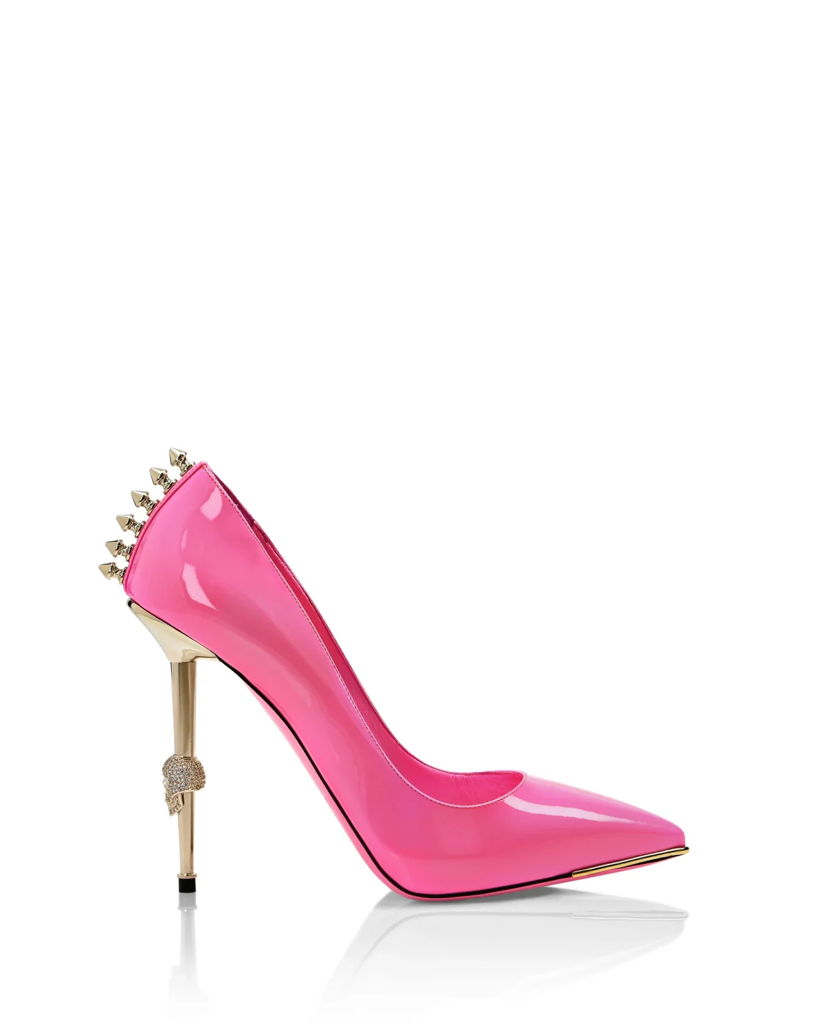 Patent Leather Decollete Hi-Heels Studs, цвет: Розовый