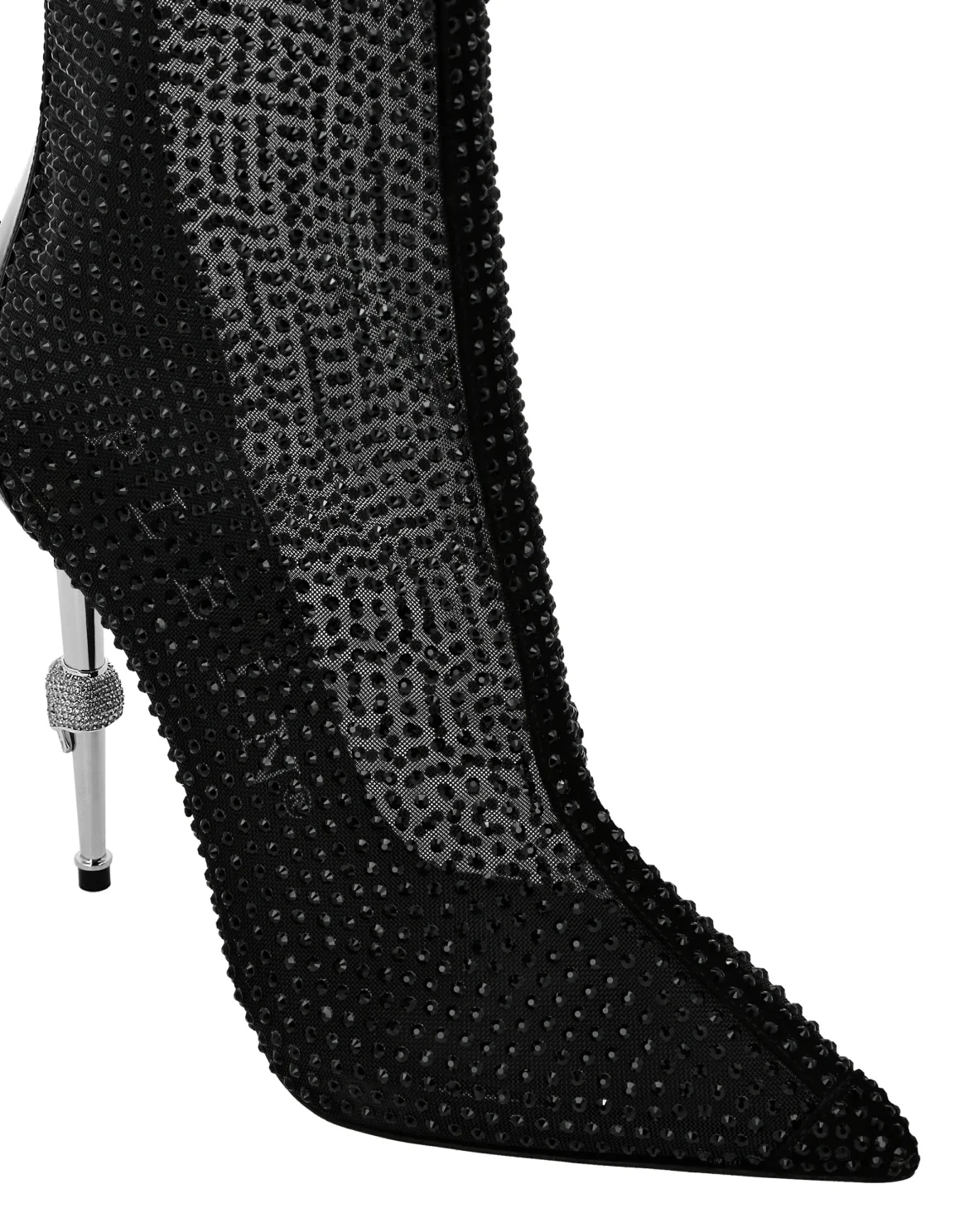 bootie high heels Crystal, цвет: Черный