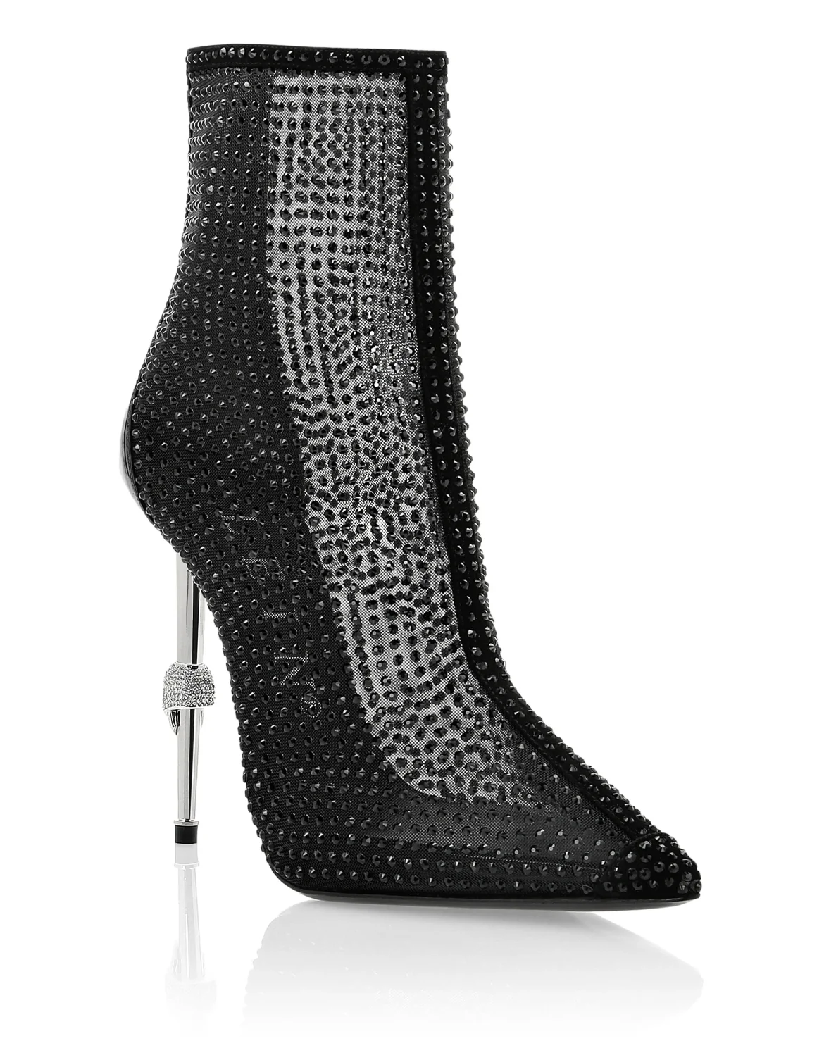 bootie high heels Crystal, цвет: Черный