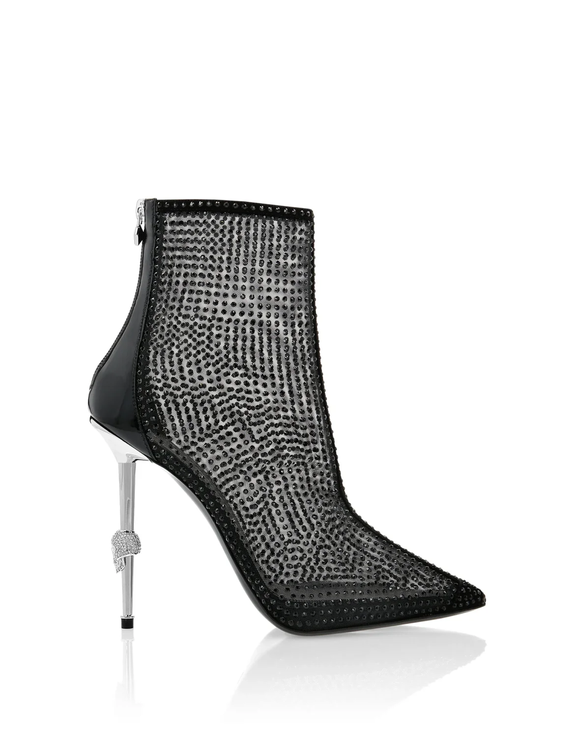 bootie high heels Crystal, цвет: Черный