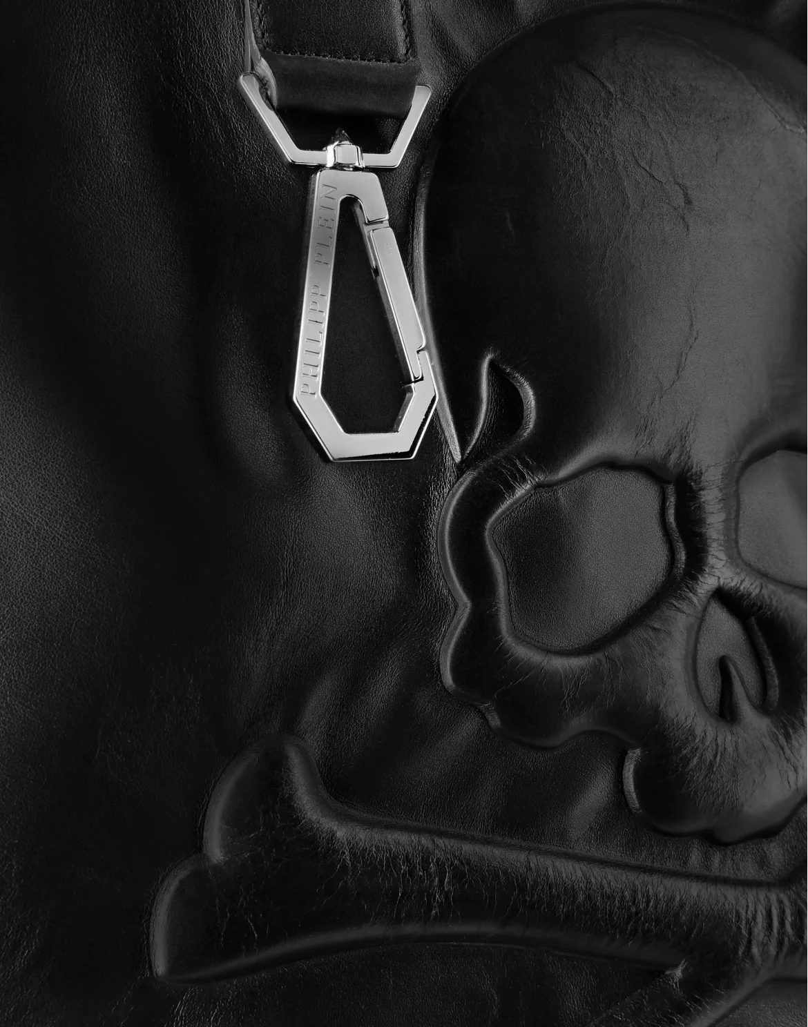 SKULL  EMBOSSED  LARGE TOTE, цвет: Черный