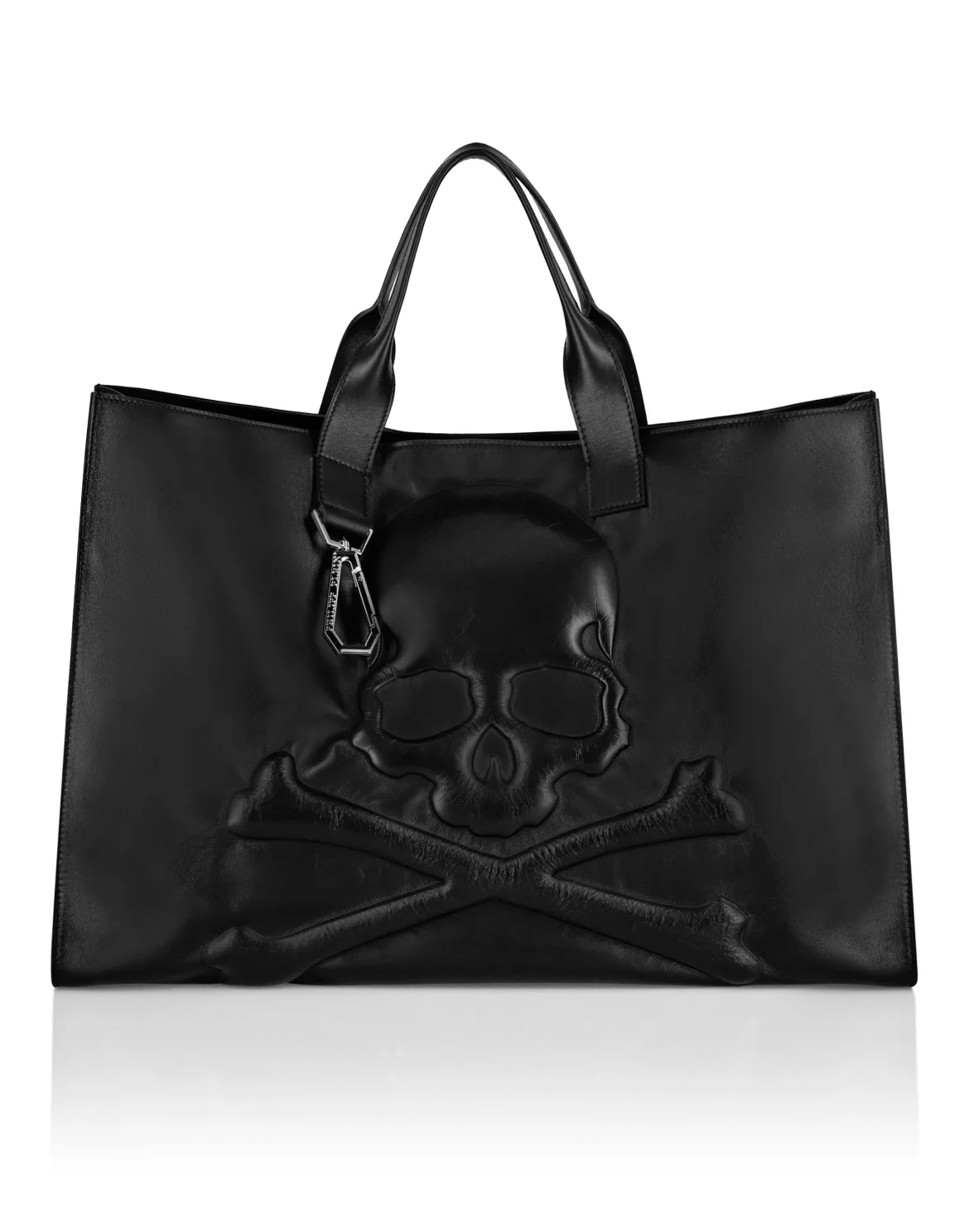 SKULL  EMBOSSED  LARGE TOTE, цвет: Черный