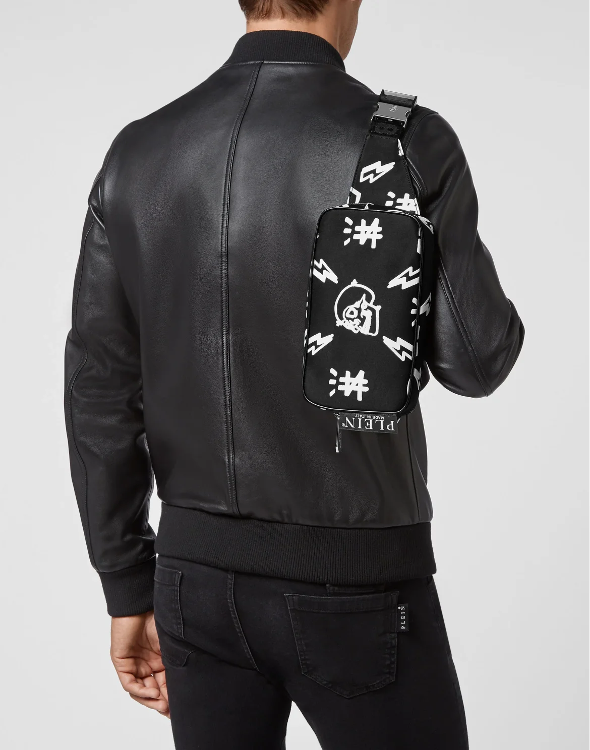 Nylon Fenny Pack Iconic Plein, цвет: Черный