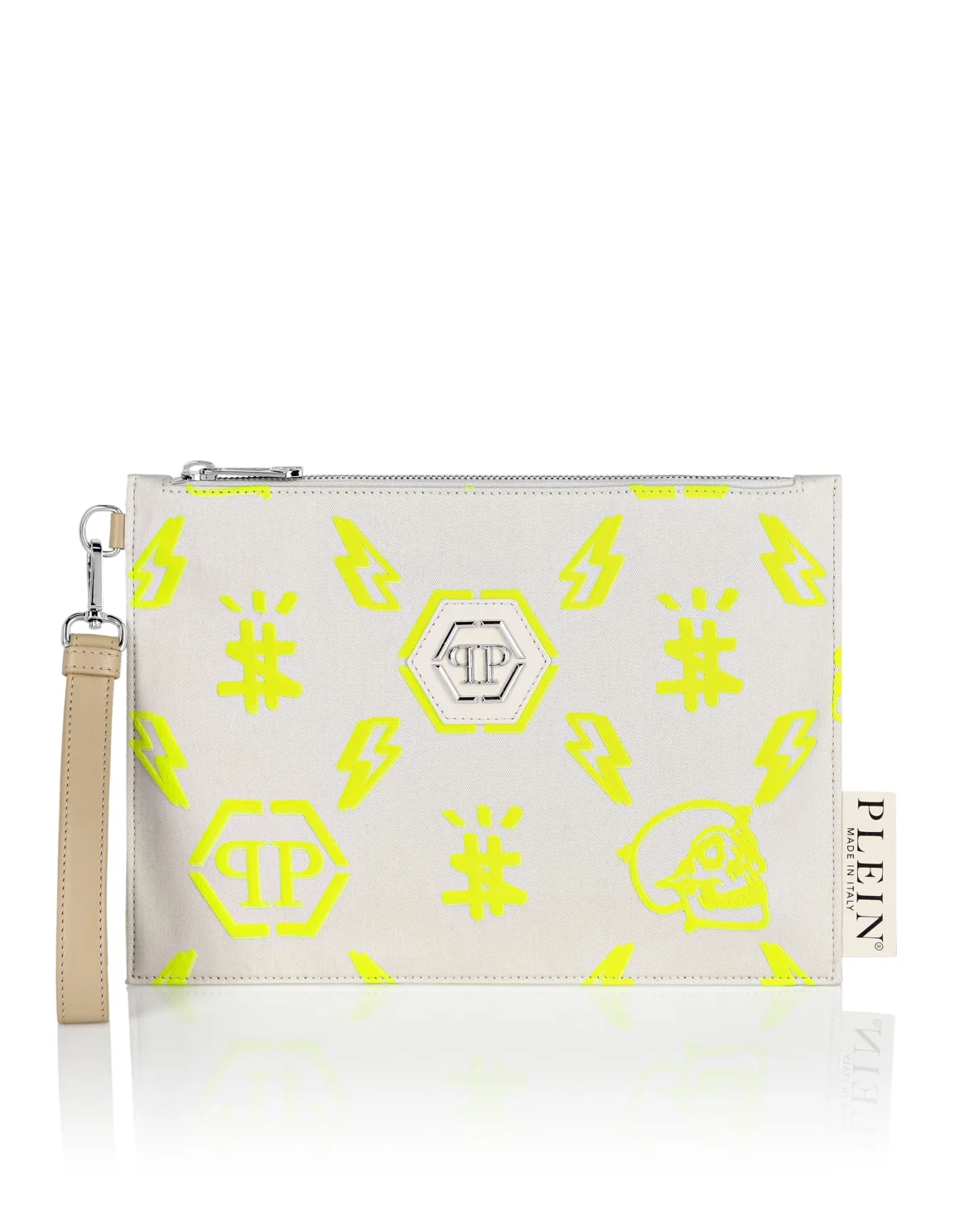 Nylon Minaudiere Iconic Plein, цвет: Желтый