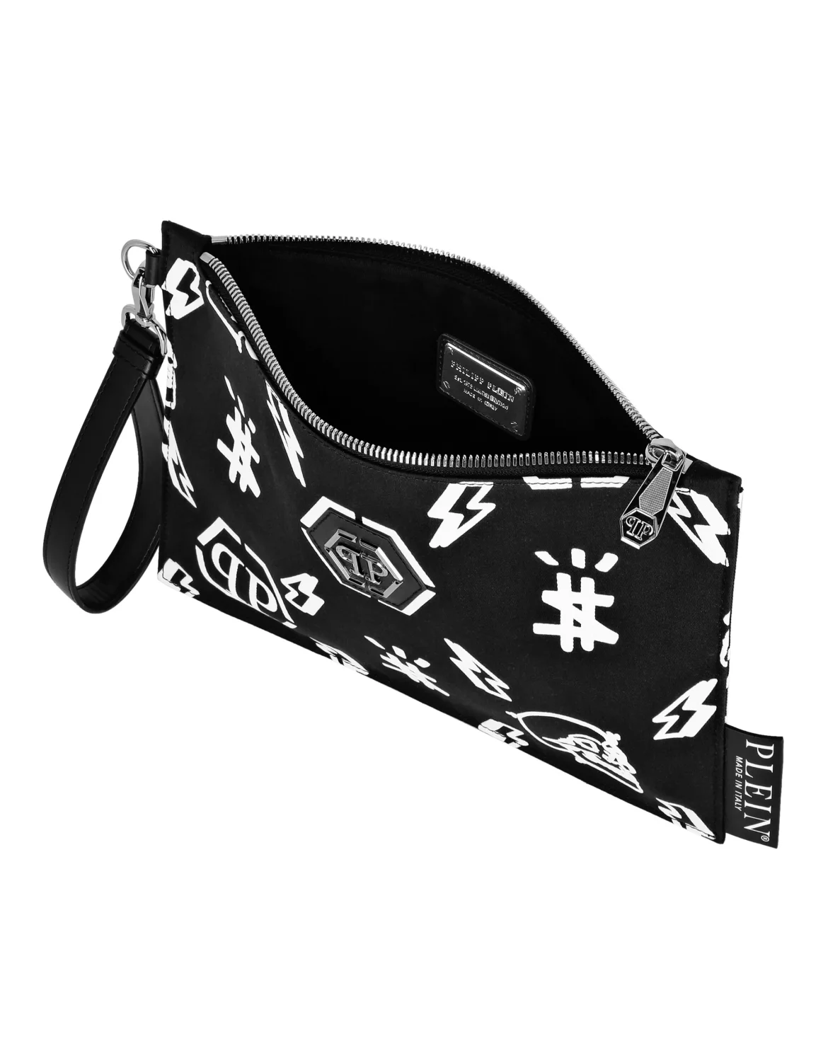 Nylon Minaudiere Iconic Plein, цвет: Черный